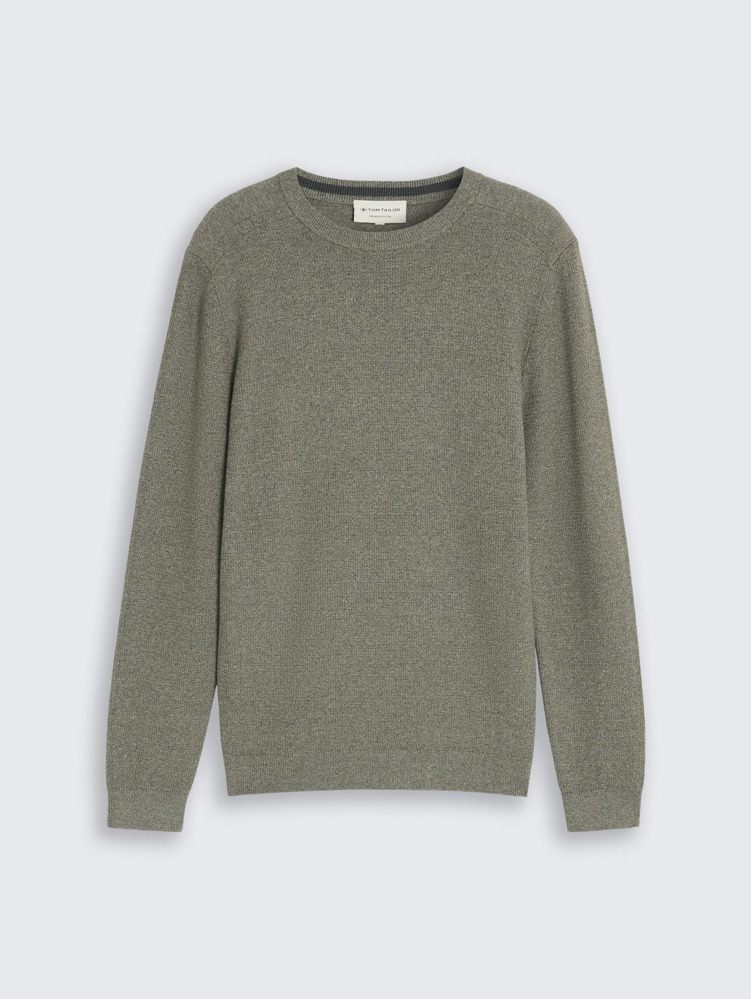 Tom Tailor Herren Pullover Mouline Mint Gr