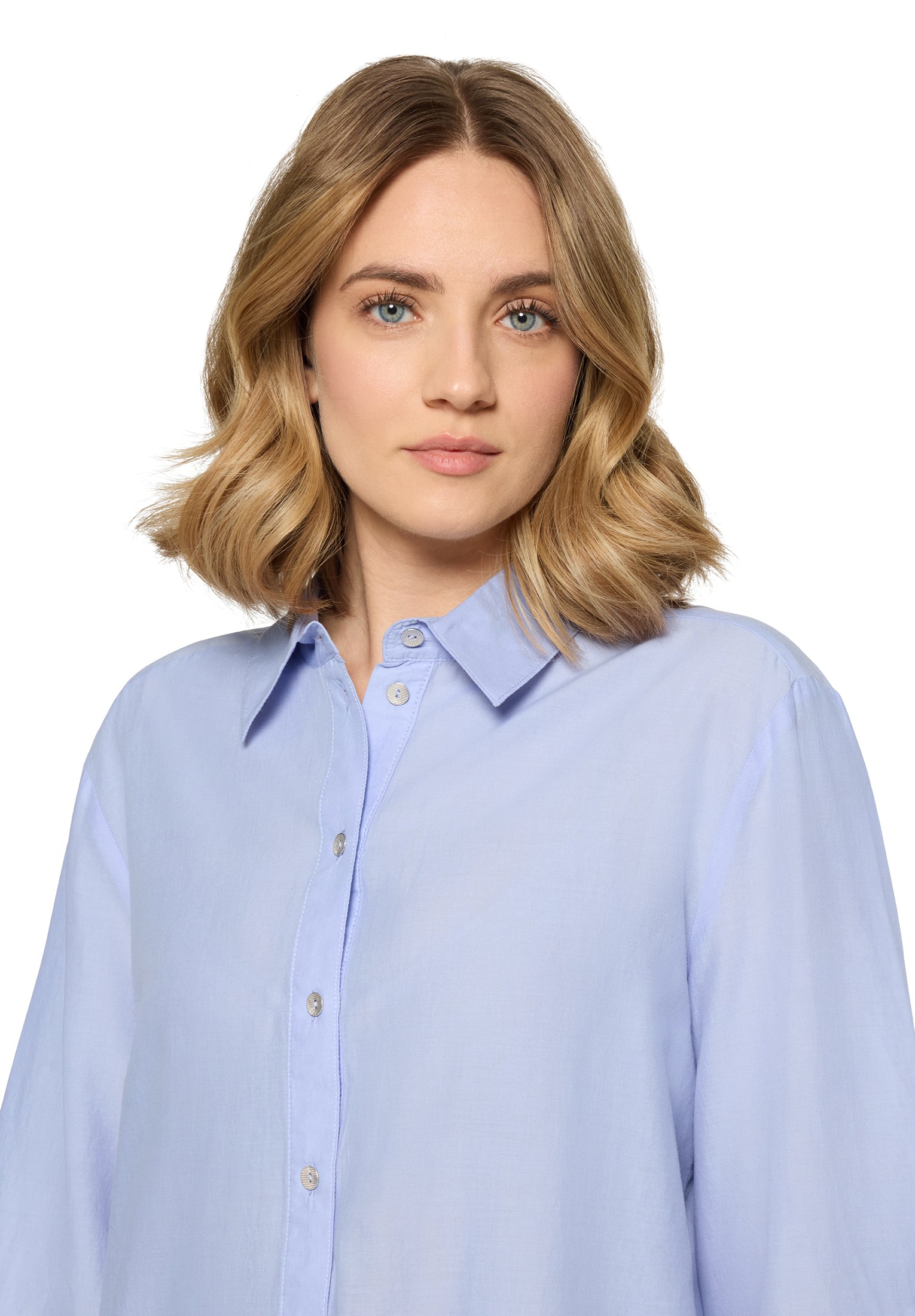 Cartoon Damen Blusen Blue Heron