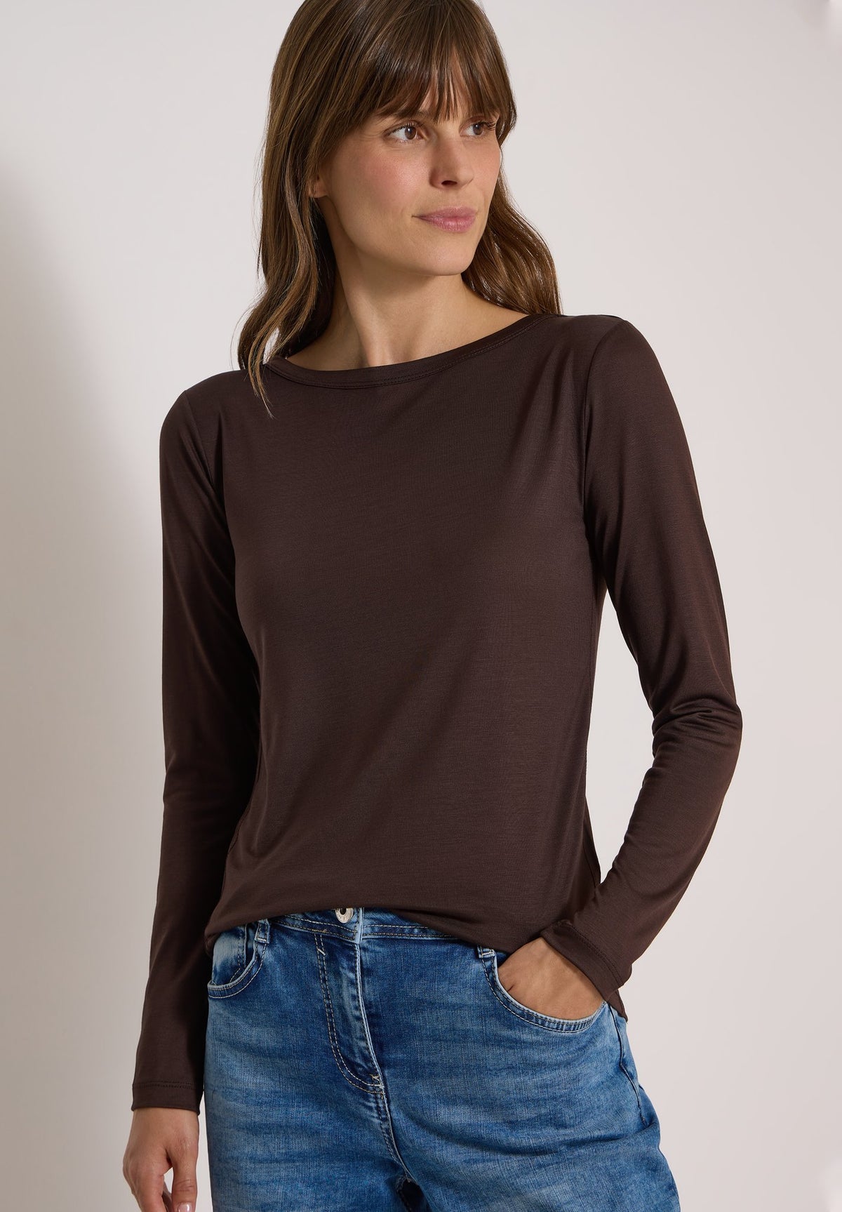 Cecil Damen T-Shirts Truffle B