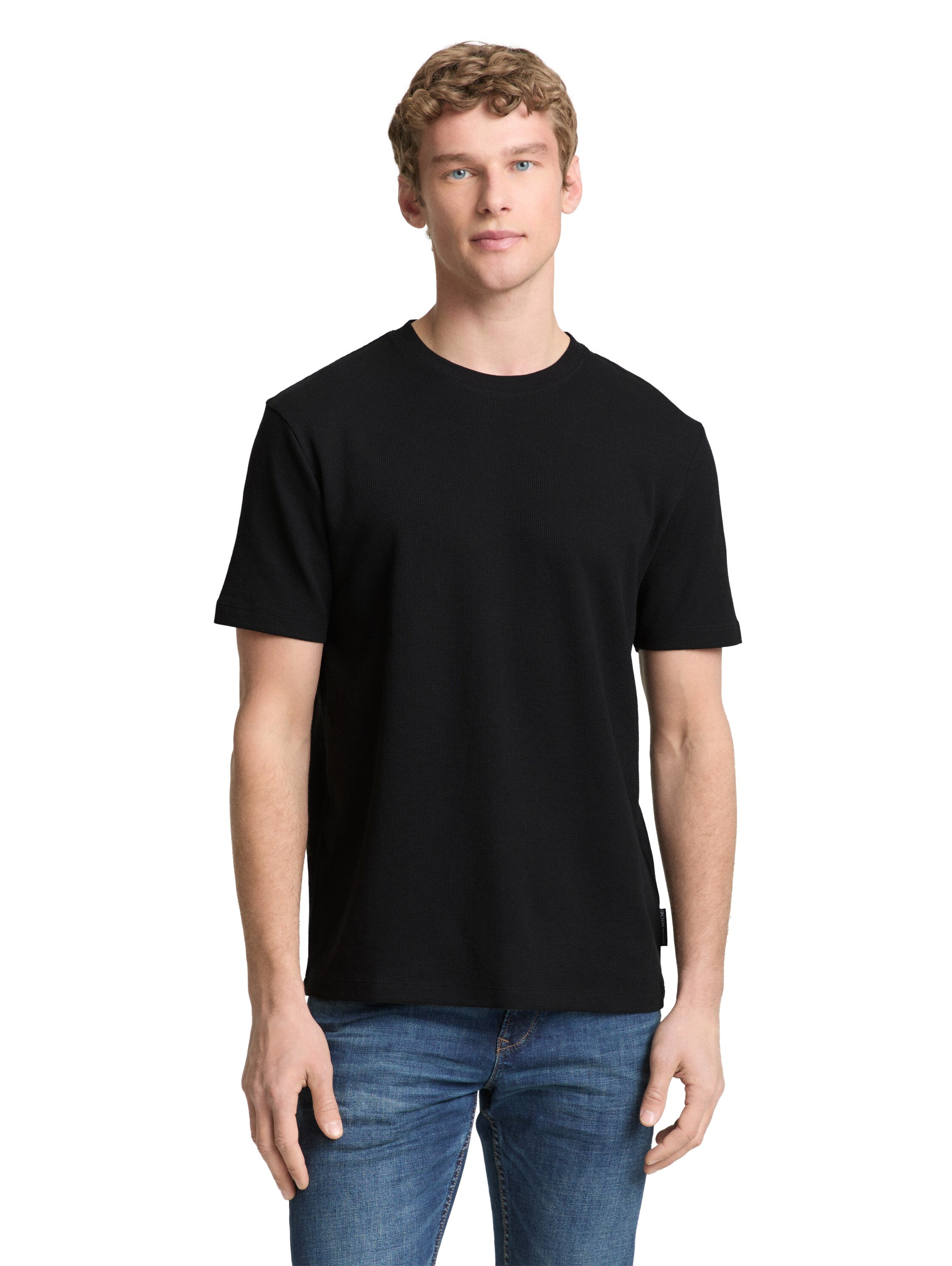 Tom Tailor denim Herren T-Shirts kurz Black