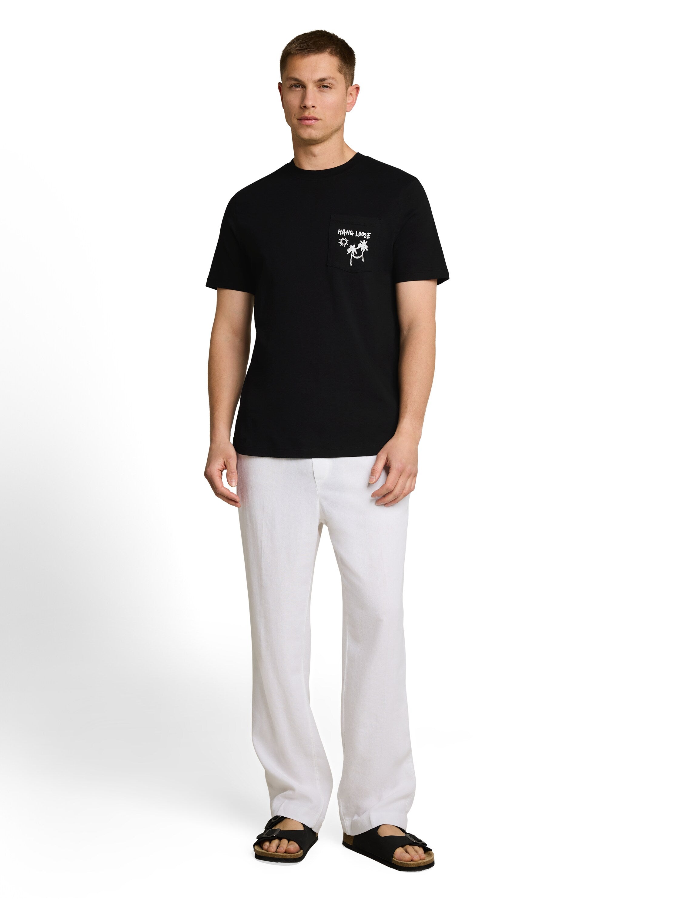 Tom Tailor denim Herren T-Shirts kurz Black