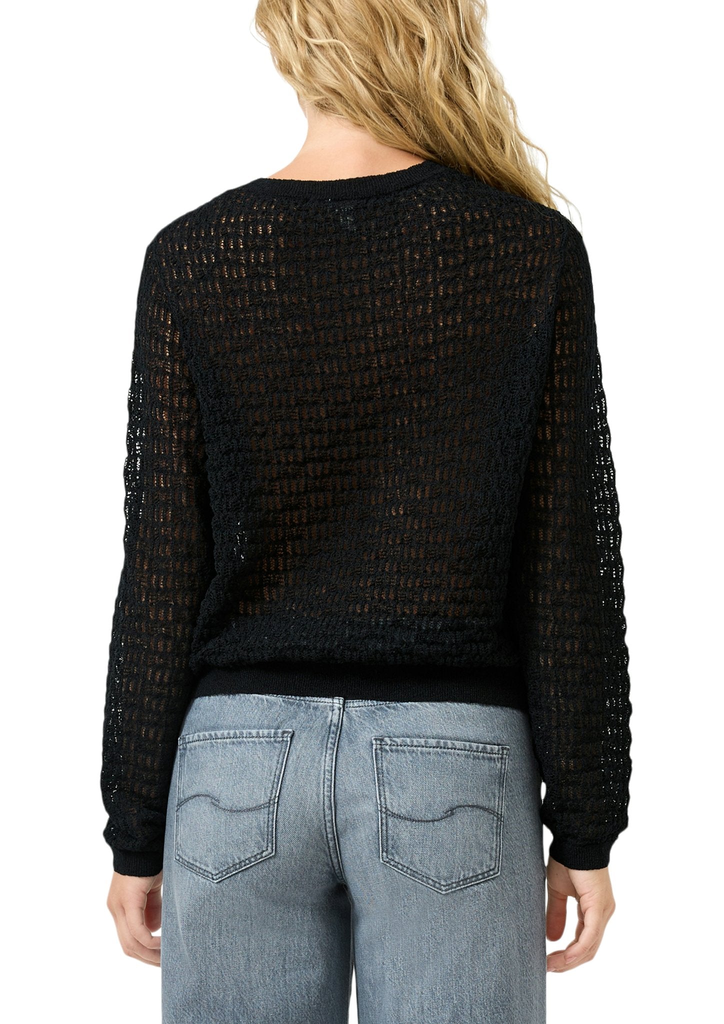 QS by S.Oliver Damen Pullover Grey/Black