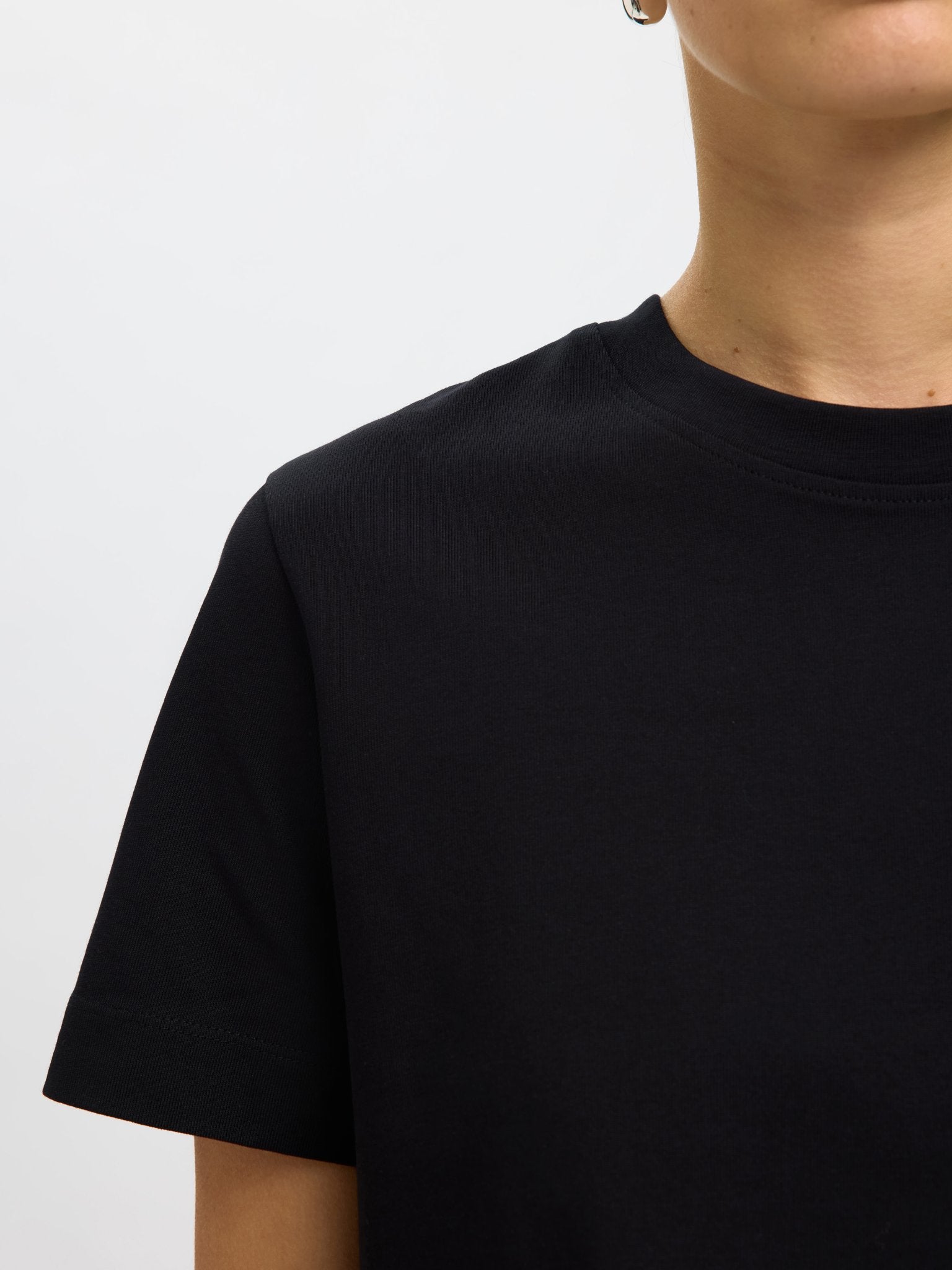 Selected Femme Damen T-Shirts Black