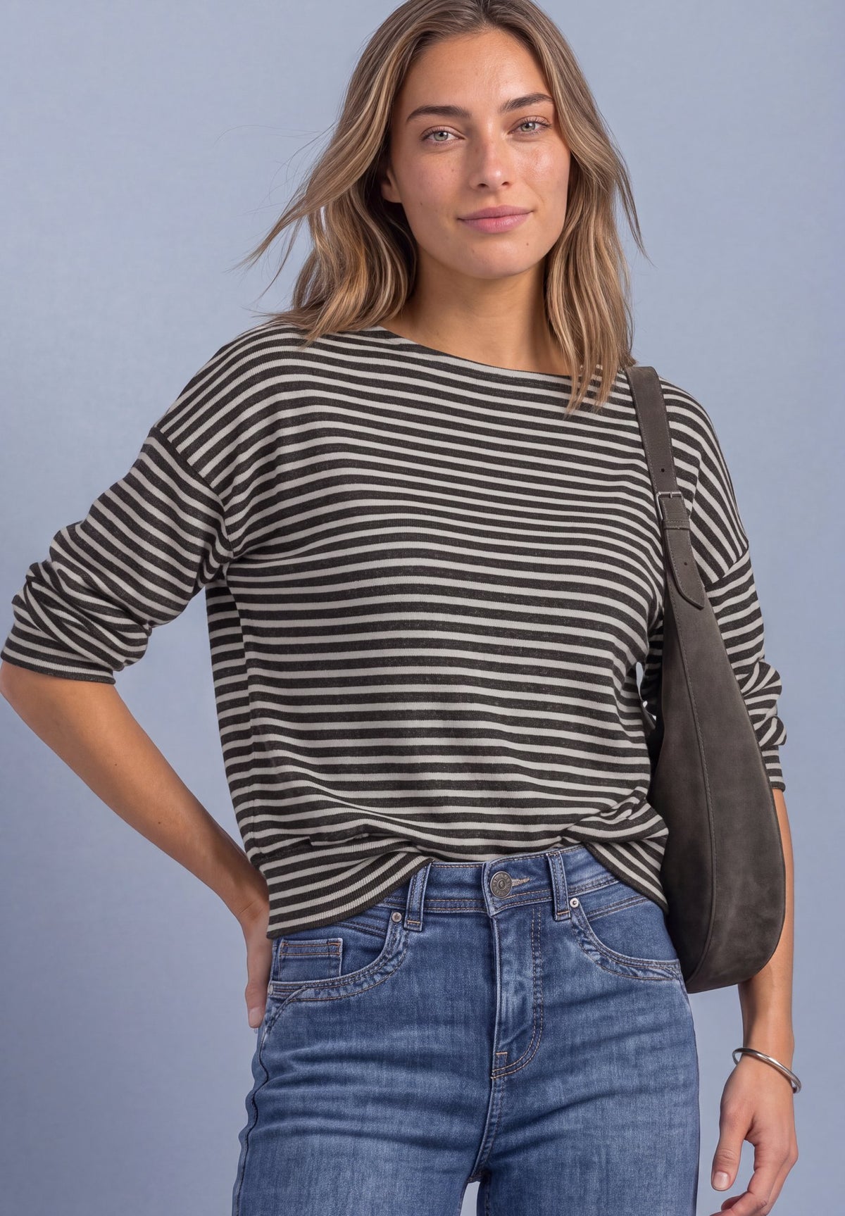 Street One Damen T-Shirts  Black Cof