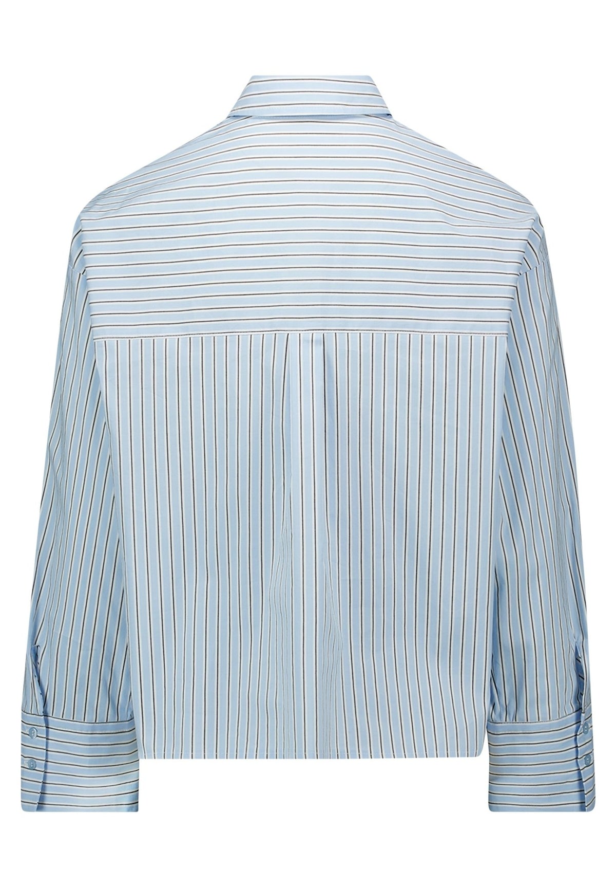 Betty & Co Damen Blusen kurz Light Blue/Grey