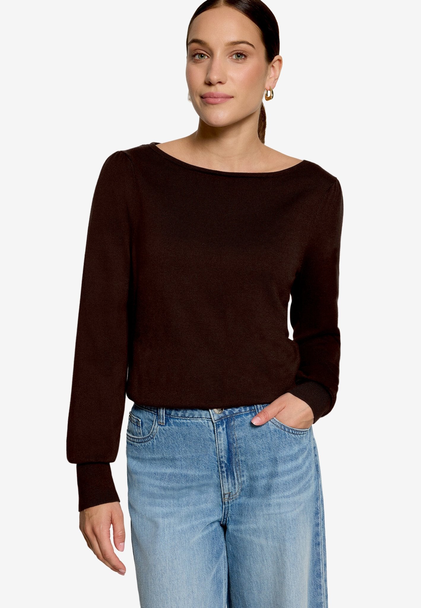 Zero Damen Pullover Chocolate Plum