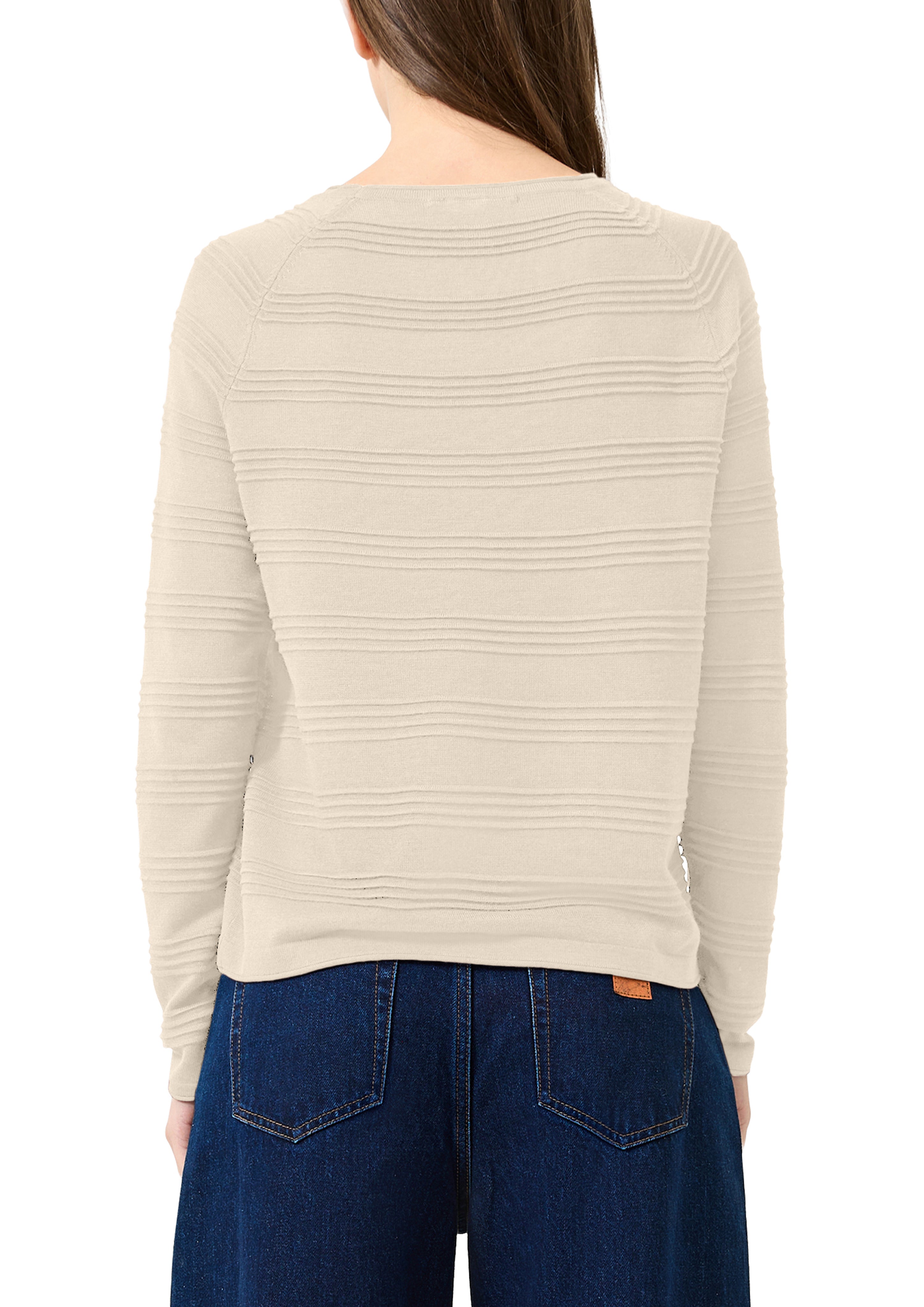 QS by S.Oliver Damen Pullover W White