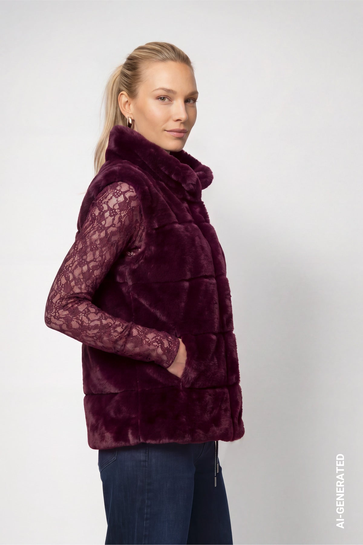 Monari Damen Outdoorwesten Dark Bordea