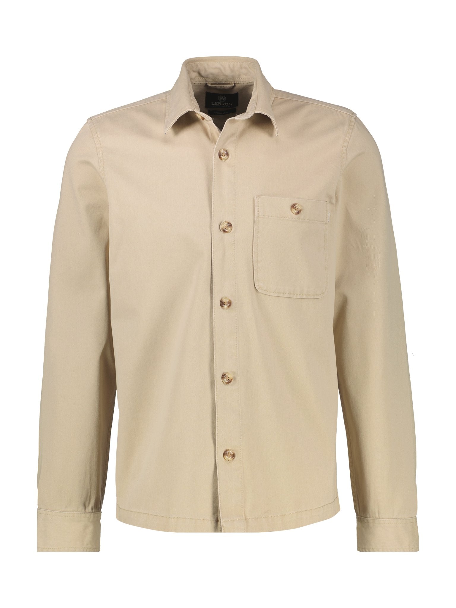 Lerros Herren Hemden Gravel Beige