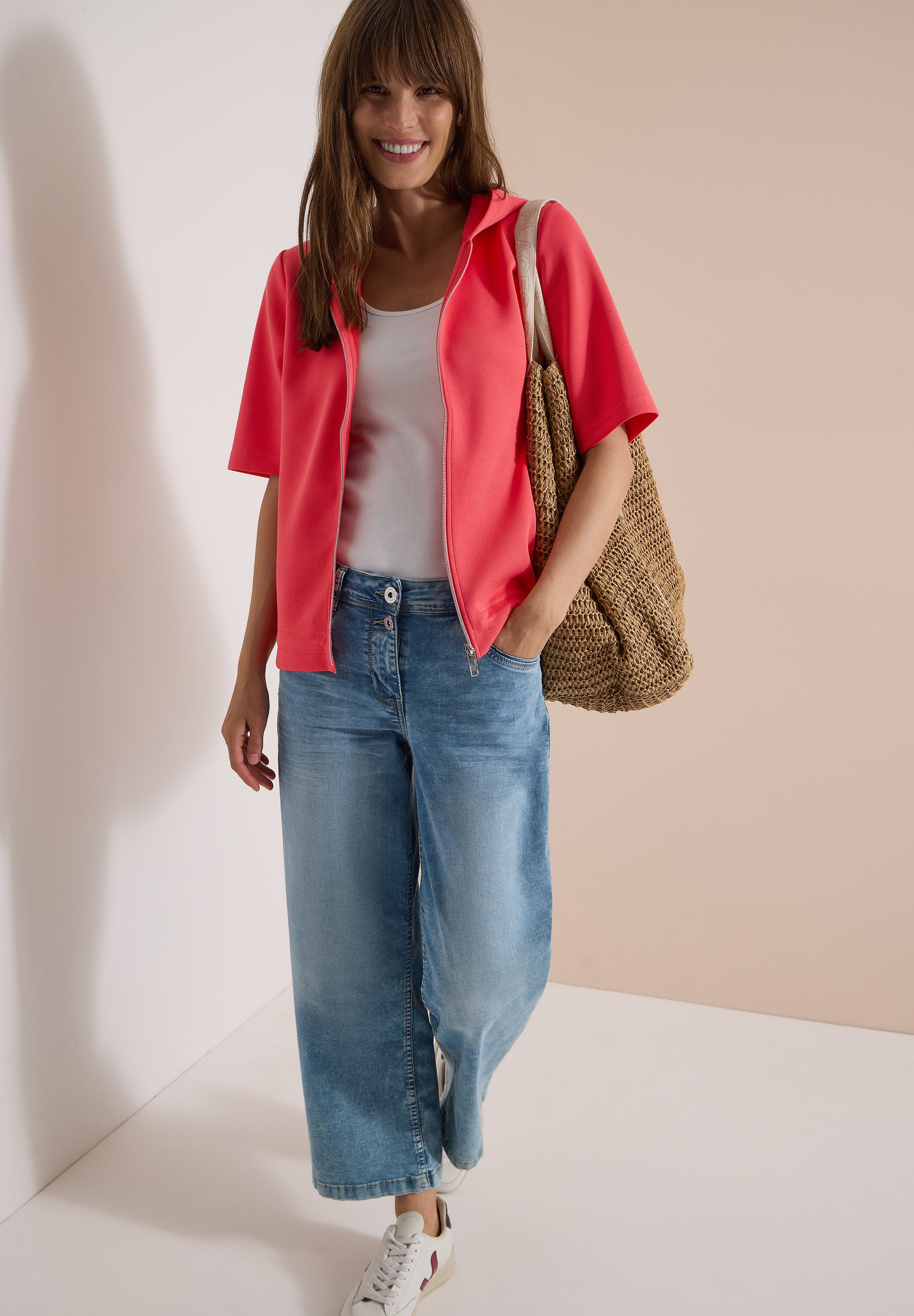 Cecil Damen T-Shirts Coral