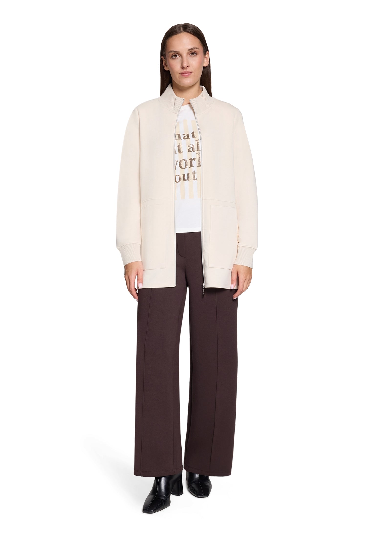 Cartoon Damen Sweatjacken White Swan