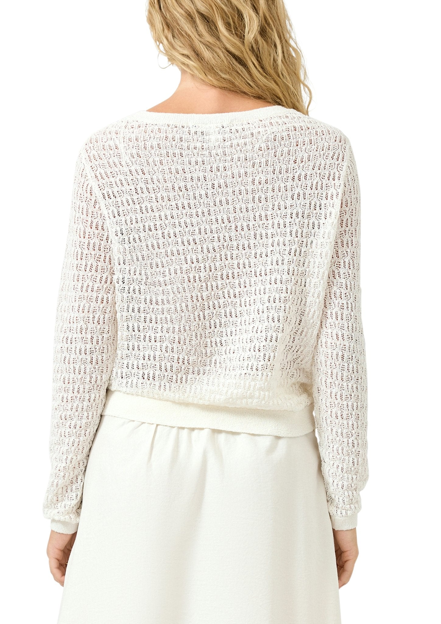 QS by S.Oliver Damen Pullover White