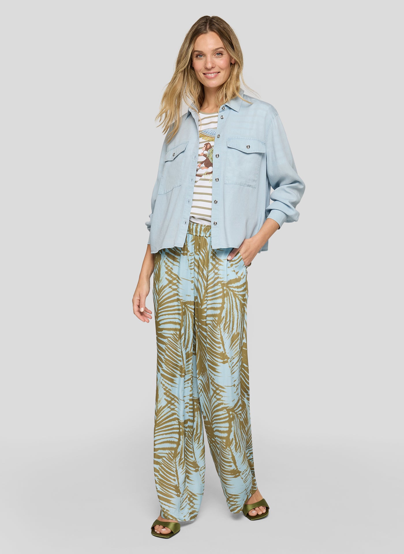Rabe Damen Blusen Bleachedblue