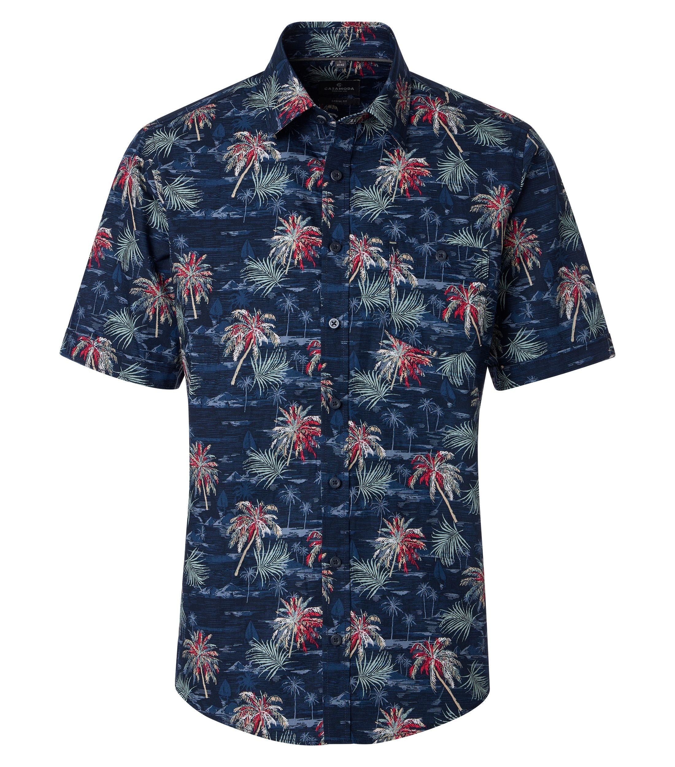 Casa Moda Herren Hemden kurz  Blau