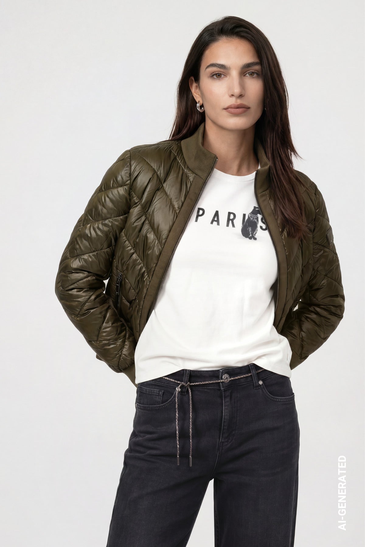 Monari Damen Jacken  Olive