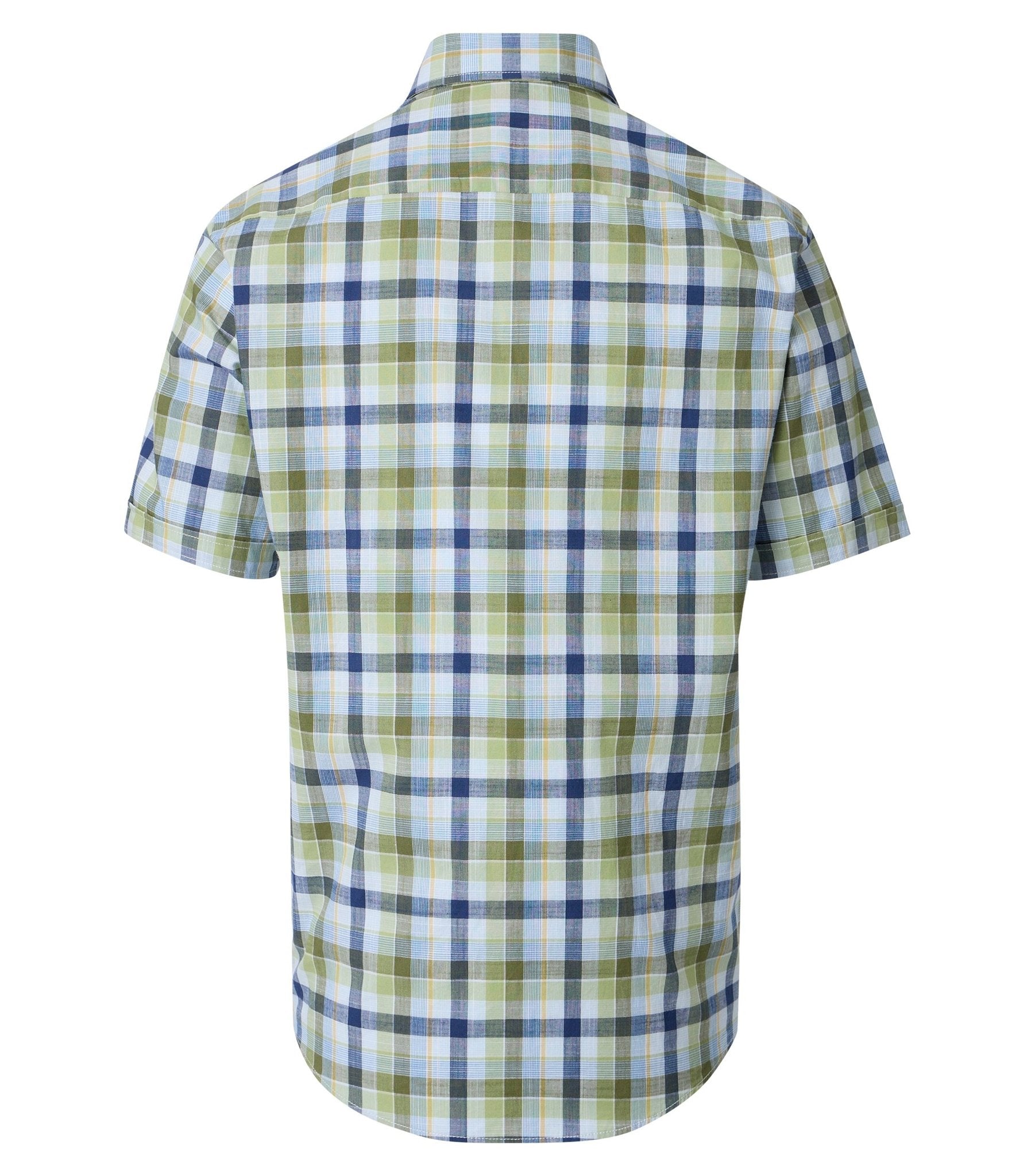 Casa Moda Herren Hemden kurz  Gruen