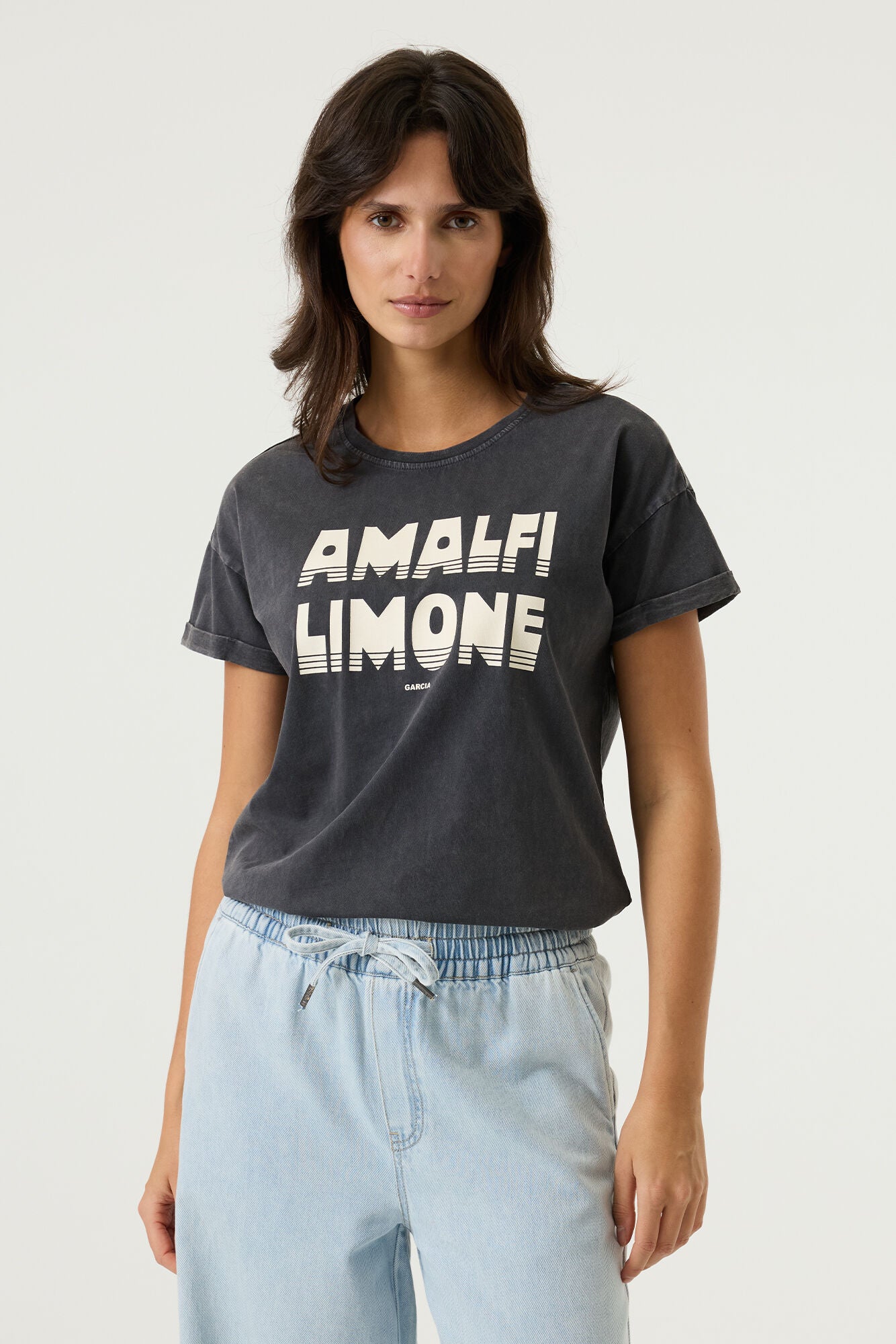 Garcia Damen T-Shirts Antracite