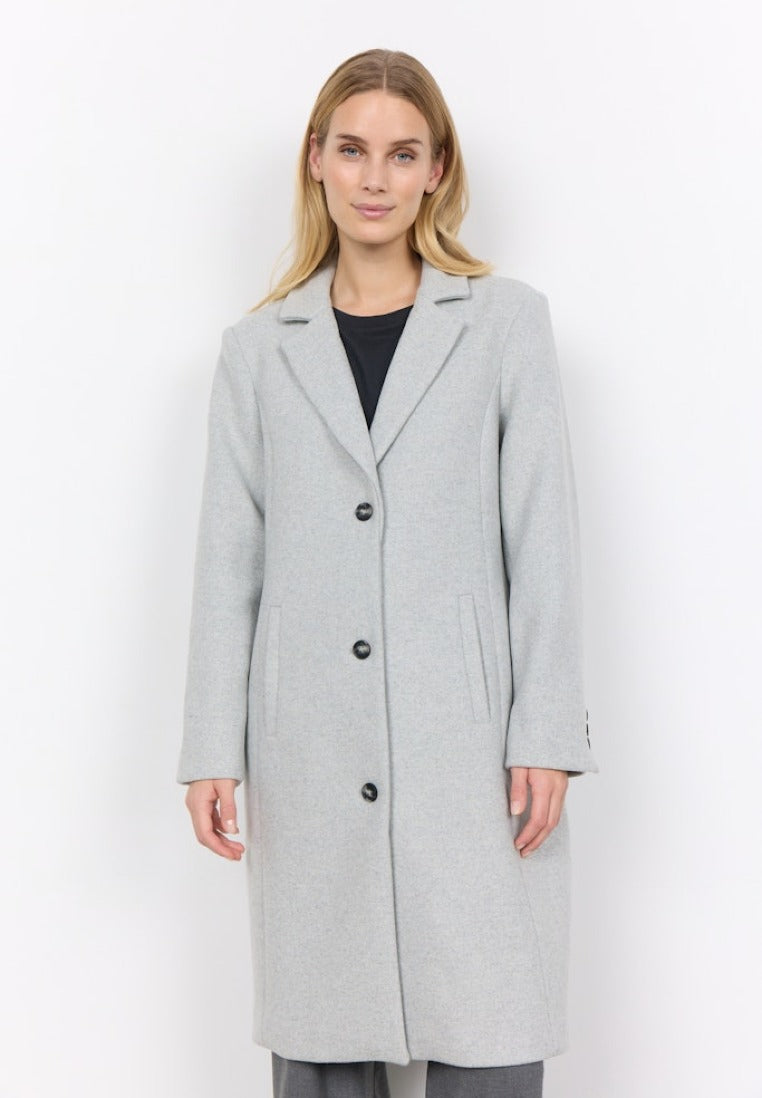 Soya Concept Damen Jacken Lt Grey Melange