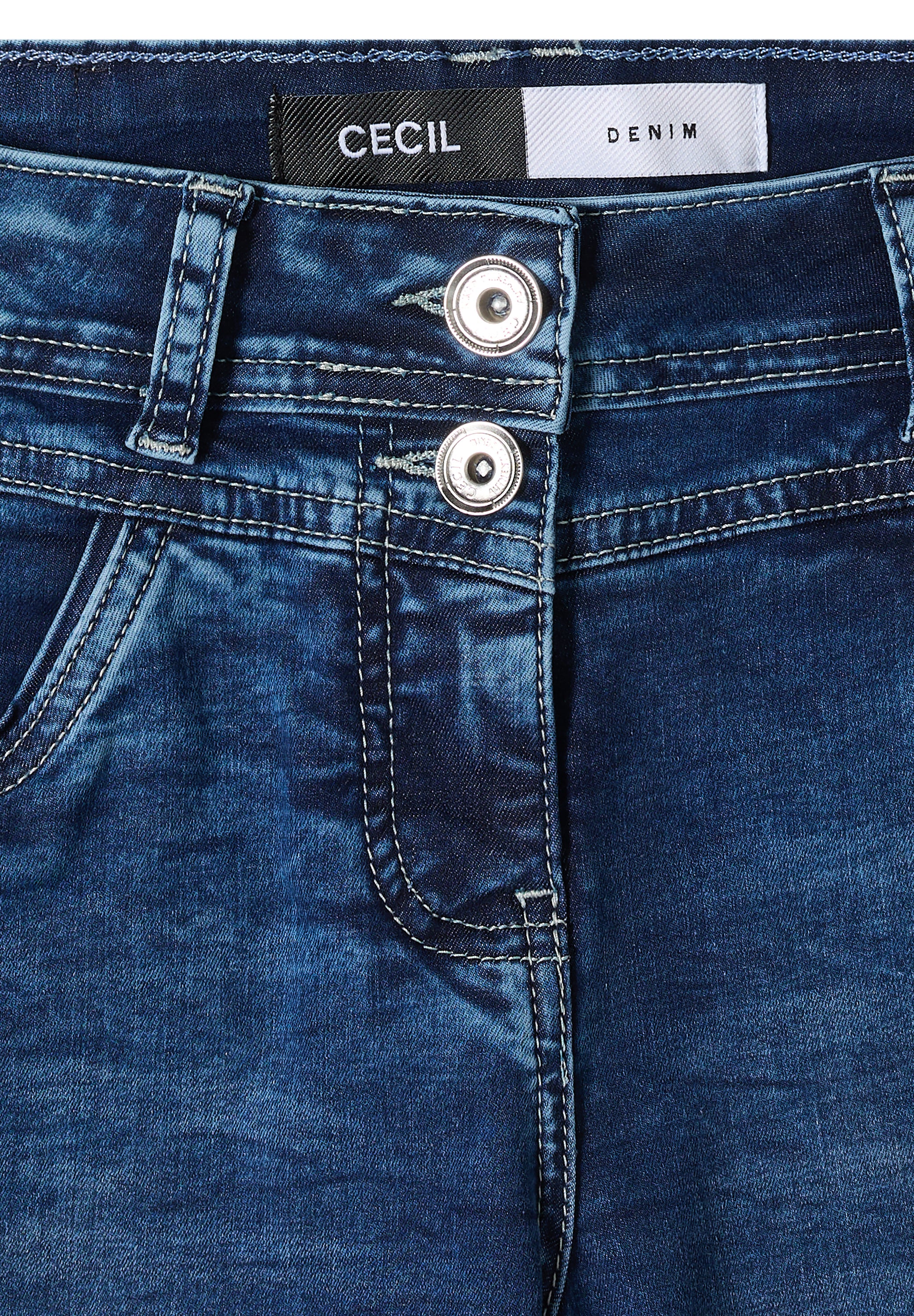 Cecil Damen Hosen  Mid Blue
