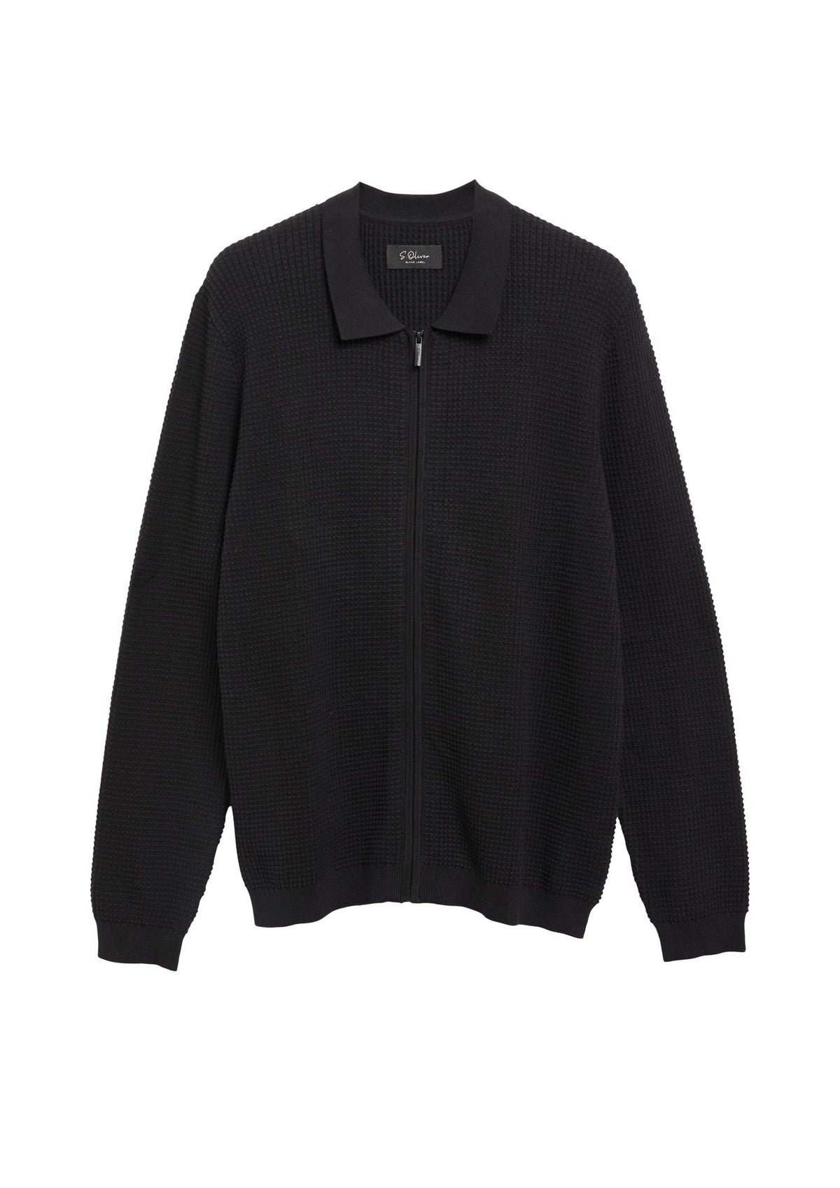 S. Oliver black Herren Strickjacken  Grey/Black