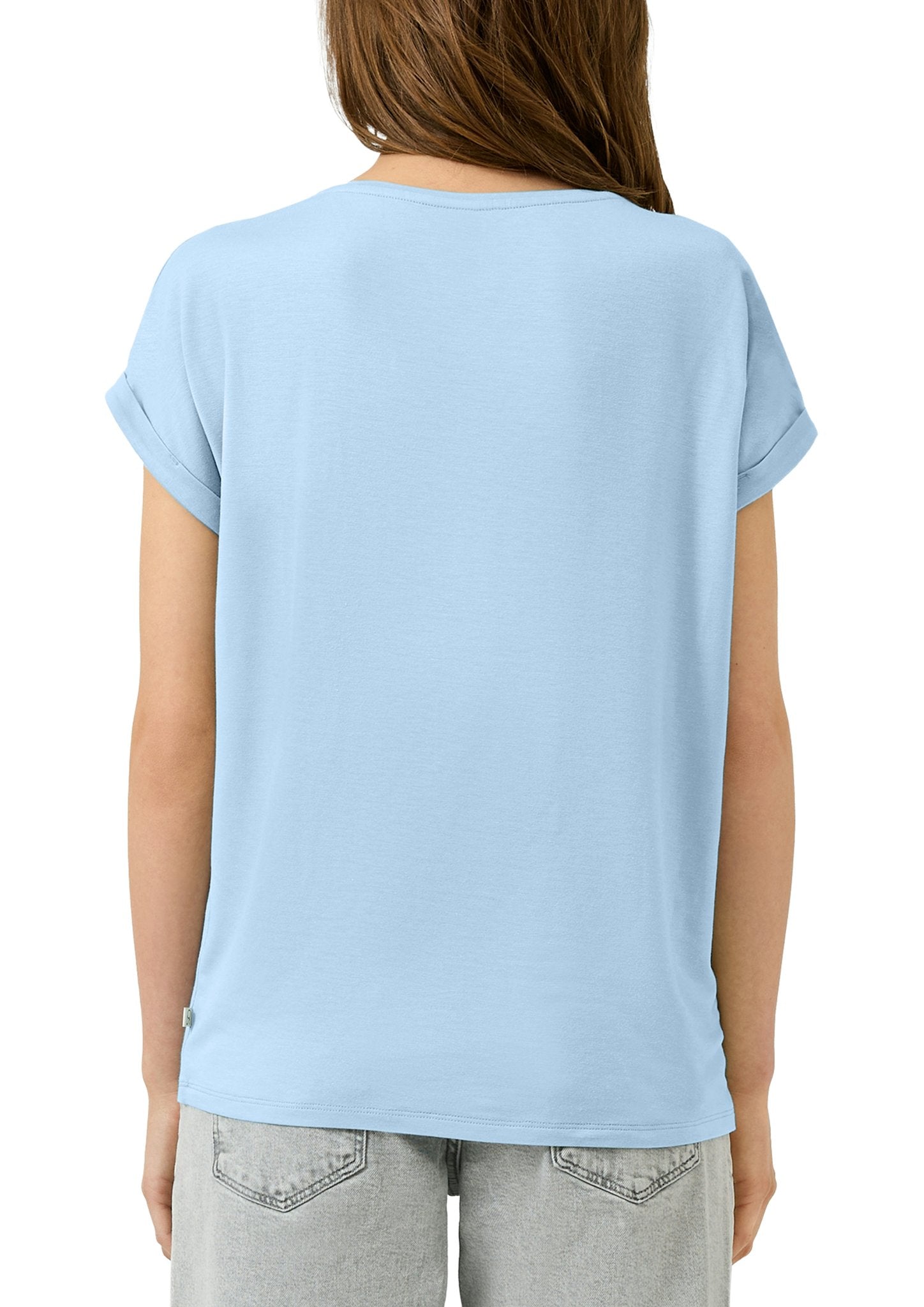 QS by S.Oliver Damen T-Shirts Blue
