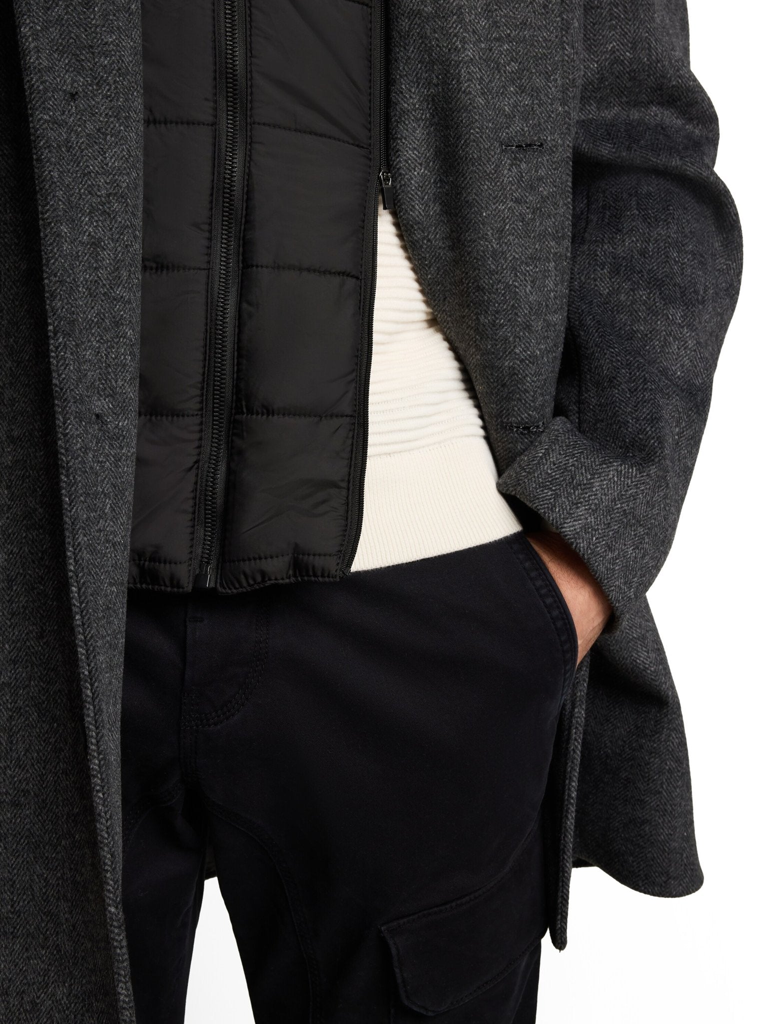 Tom Tailor Herren Jacken Dark Grey Black