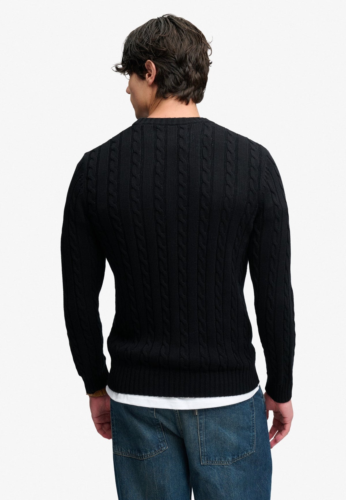 Superdry Herren Strickjacken A Black