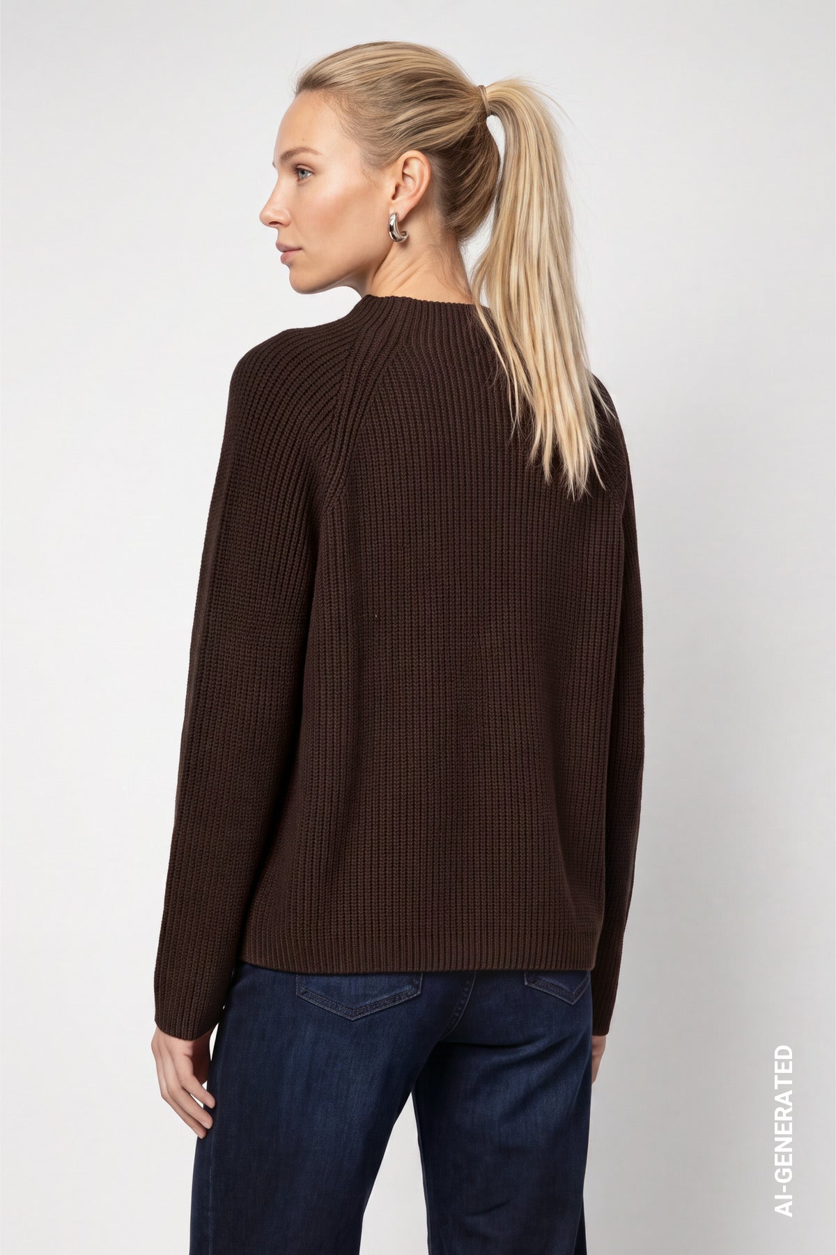 Monari Damen Pullover  Black Coffe