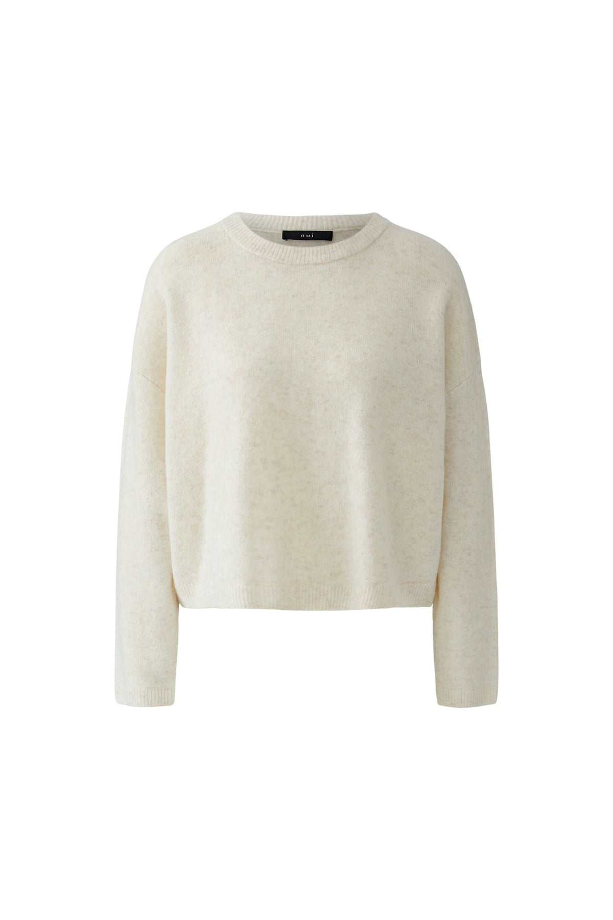 Oui Damen Pullover Offwhite