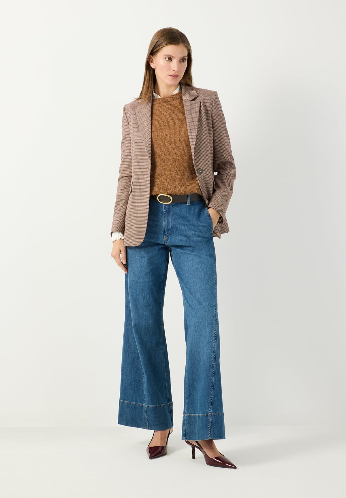 More & More Damen Pullover  Caramel Sa