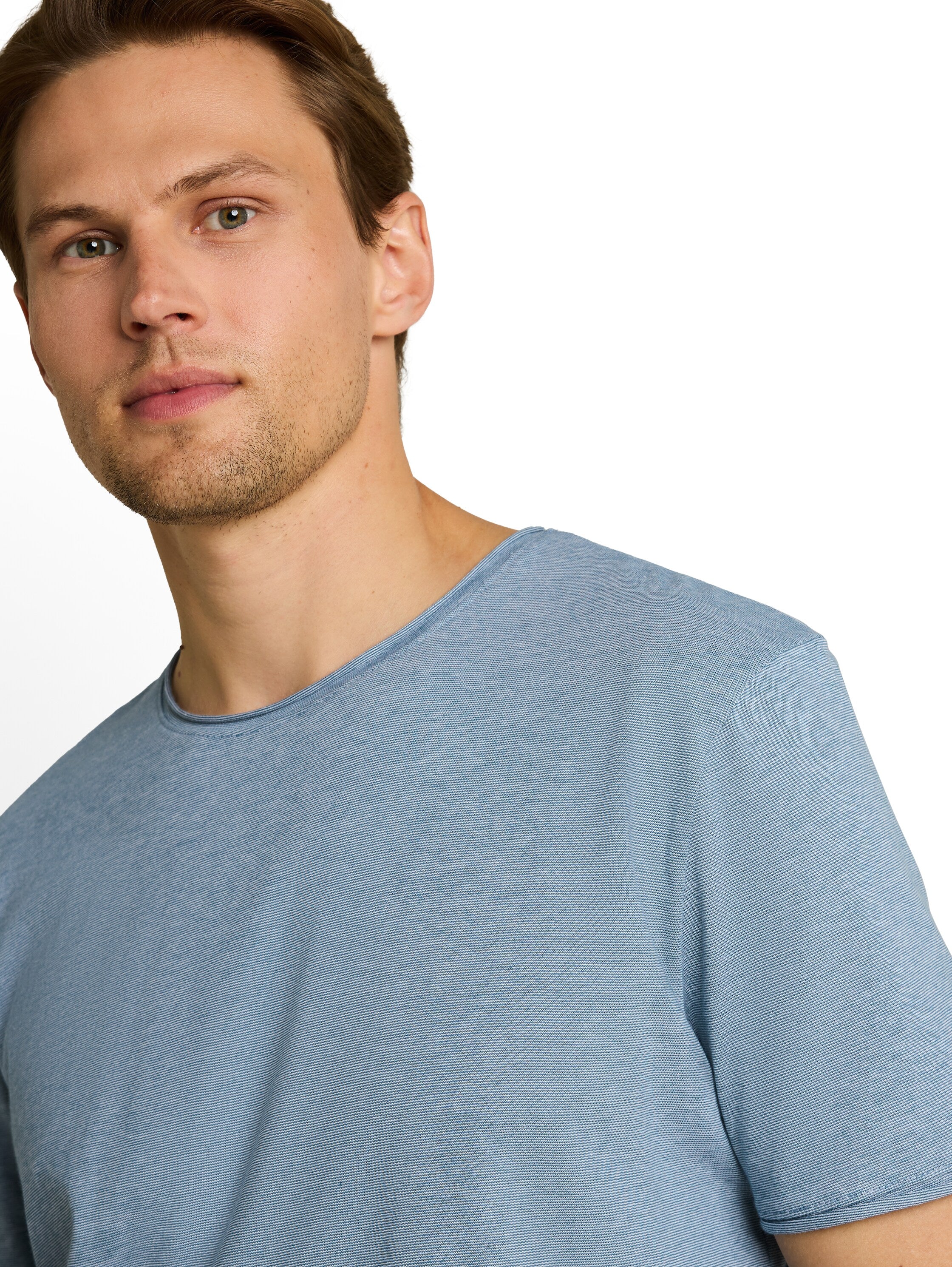 Tom Tailor denim Herren T-Shirts kurz Classic Dust Bl