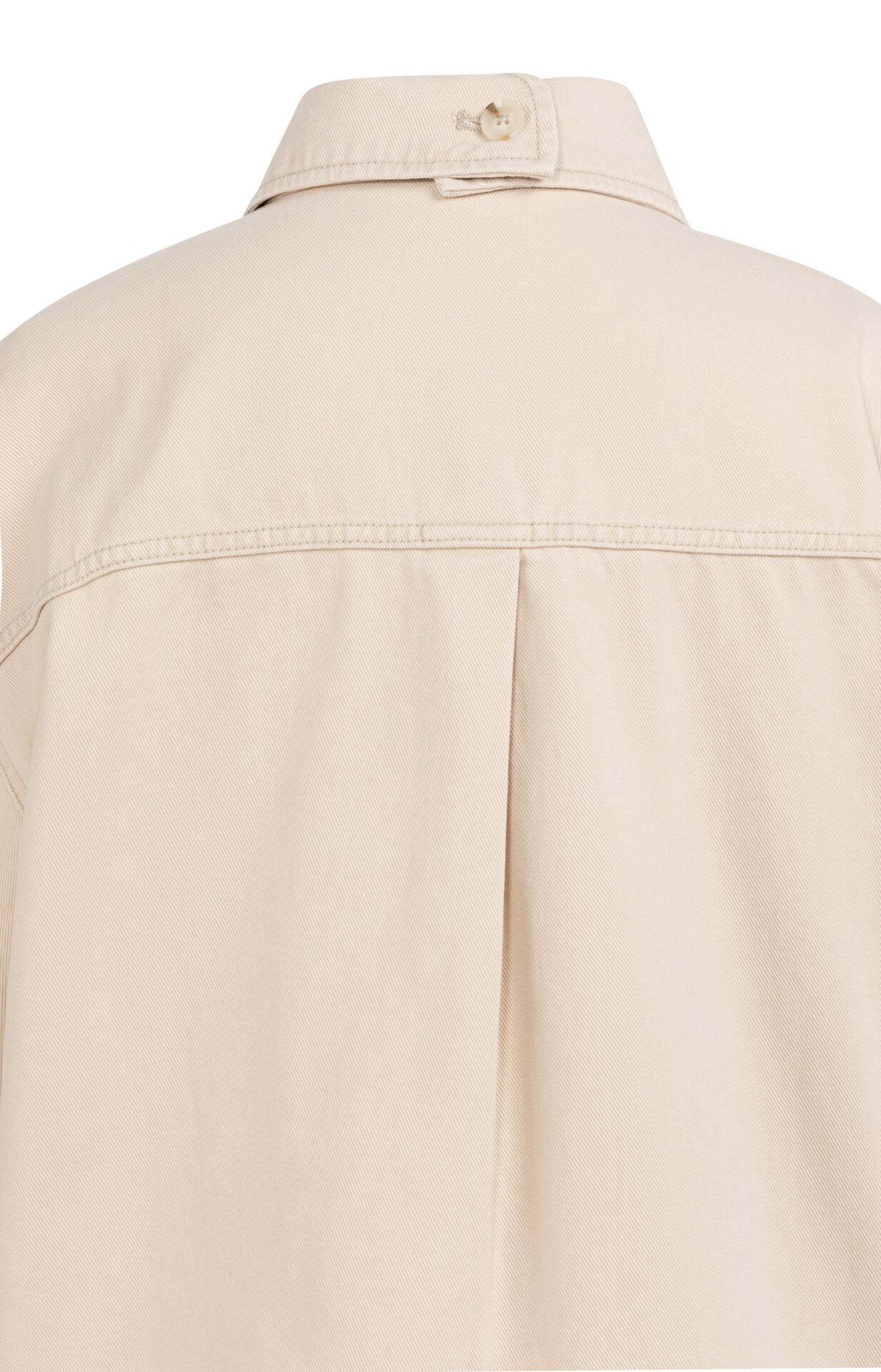 Jeansjacke mit kurzen Ärmeln und aufgesetzten Taschen