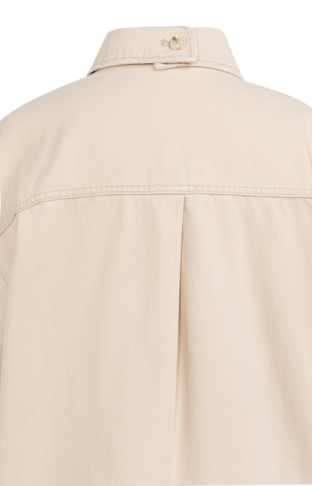 Jeansjacke mit kurzen Ärmeln und aufgesetzten Taschen