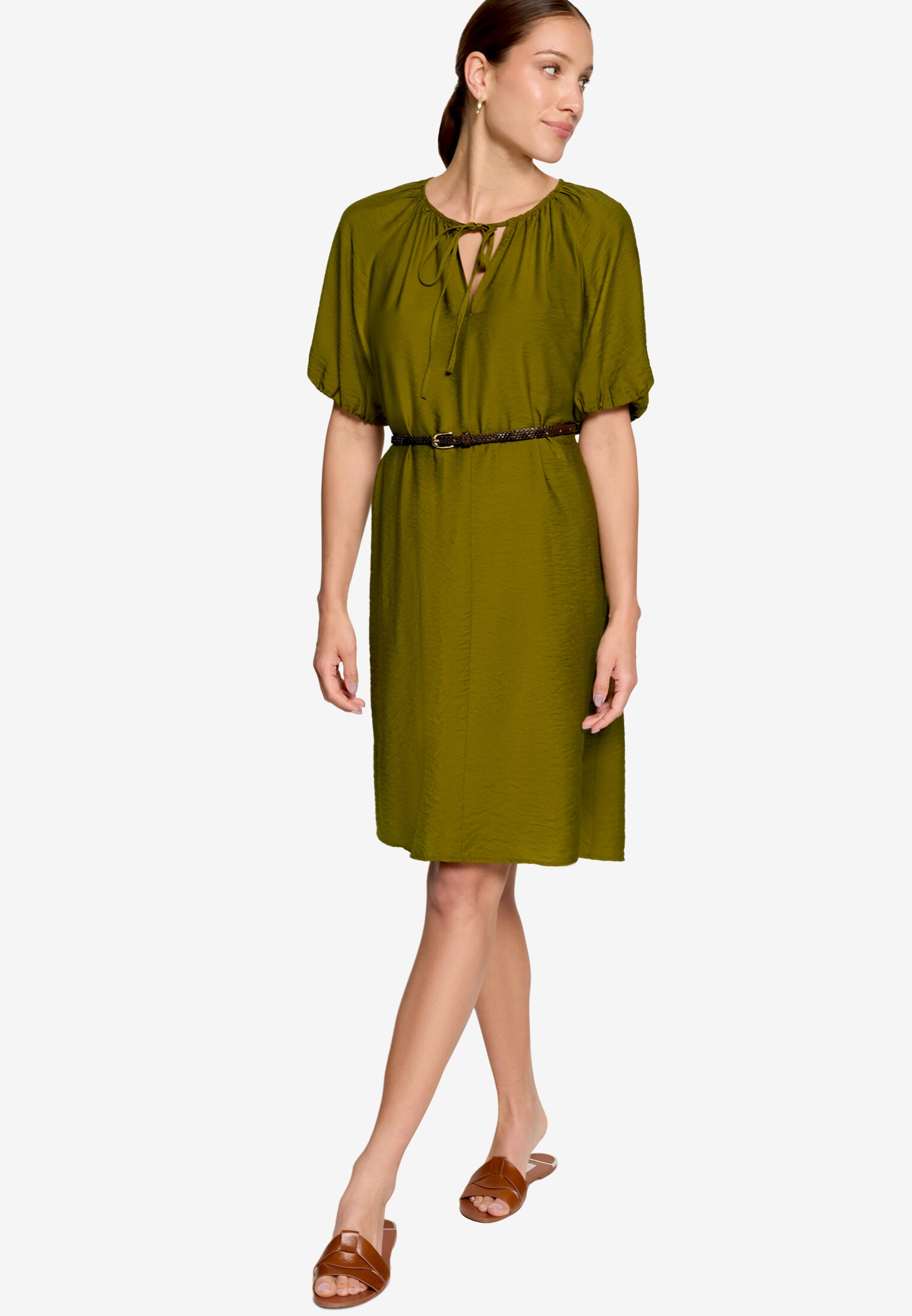 Zero Damen Kleider Fir Green