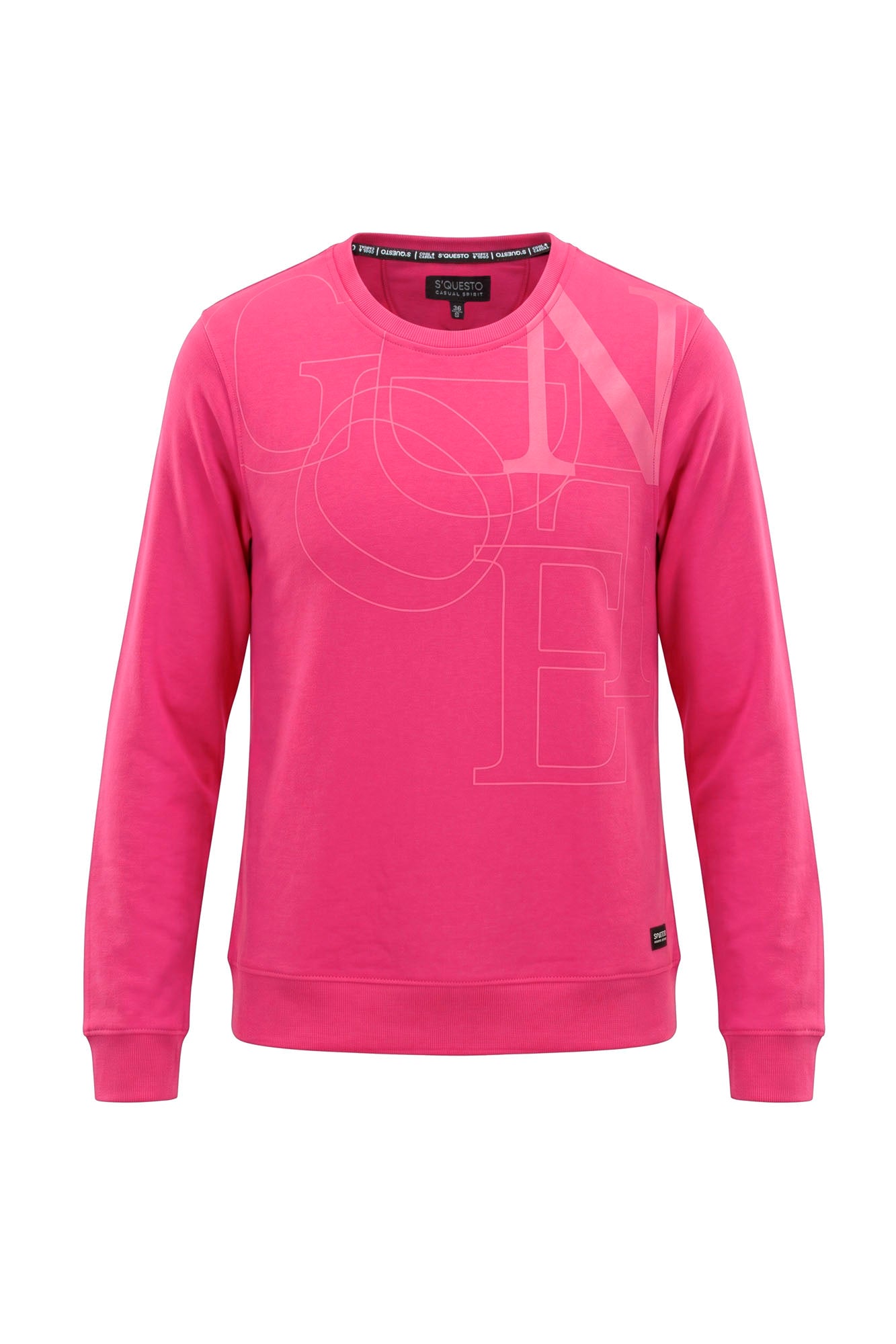 Soquesto Damen Sweatshirts Mittel Pink Hel