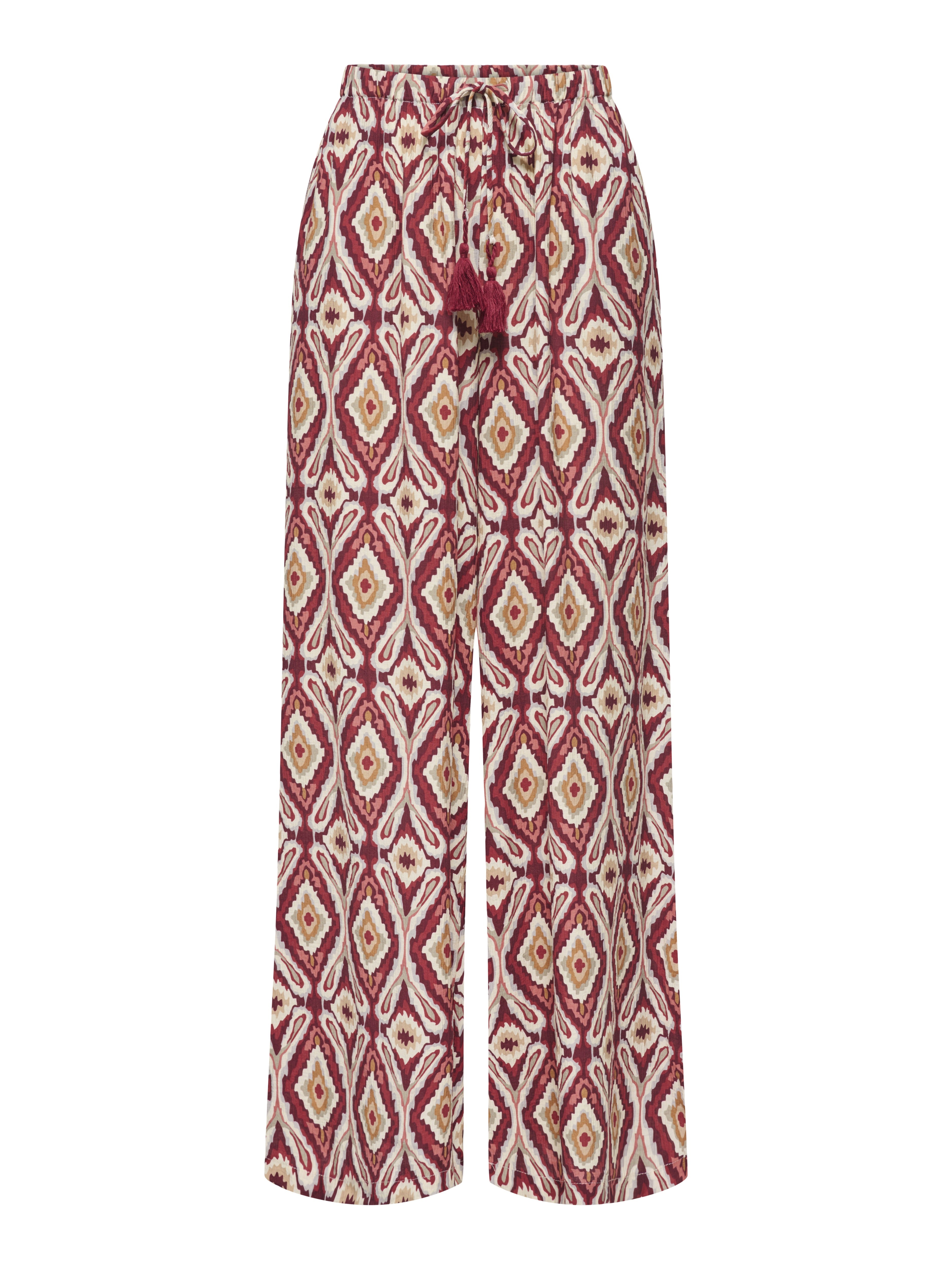 Only Damen Hosen Brick Red/Abstr