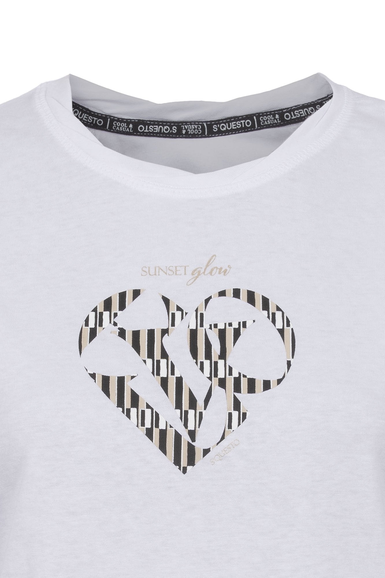 Soquesto Damen T-Shirts Weiß