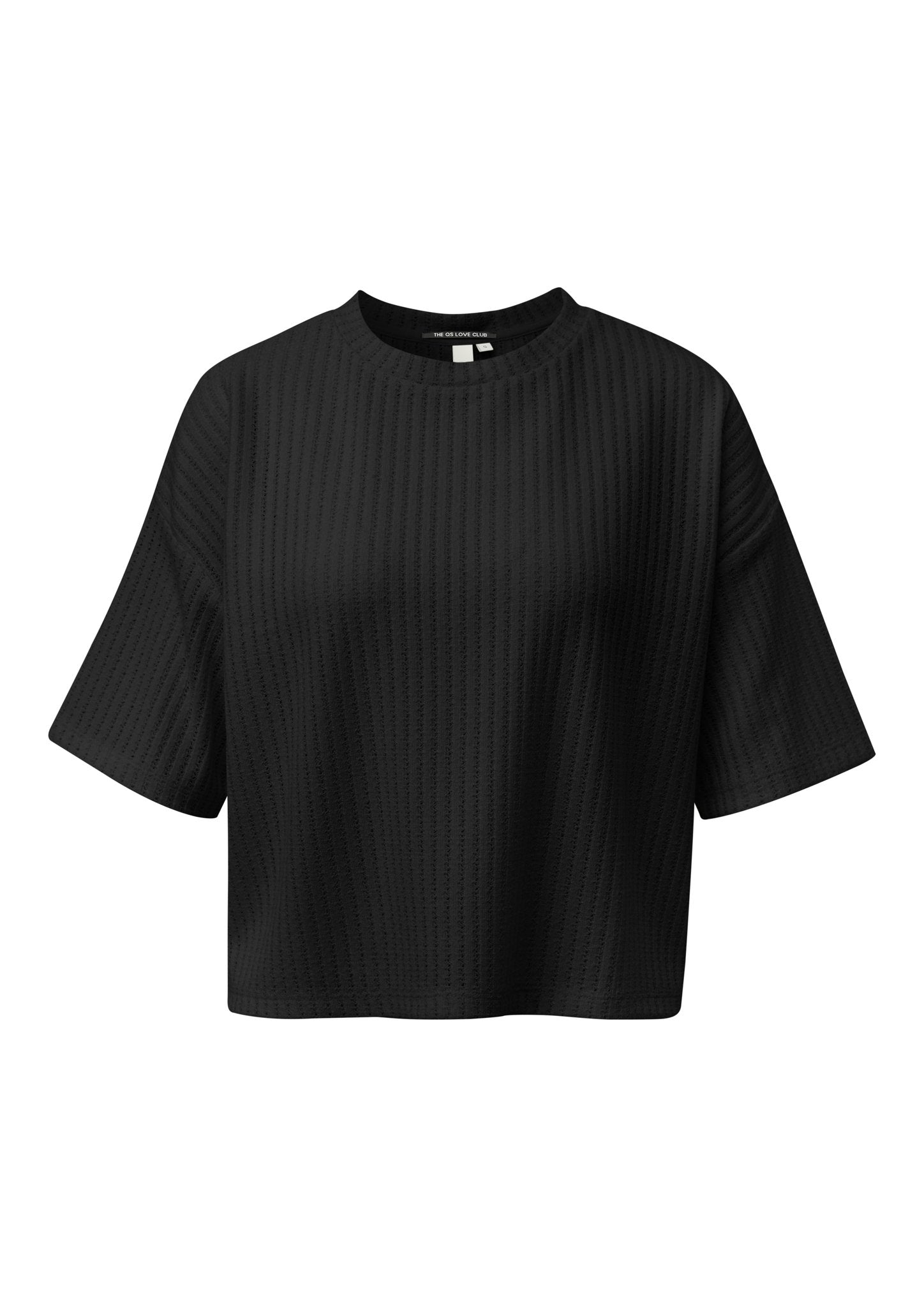 QS by S.Oliver Damen T-Shirts  Grey/Black