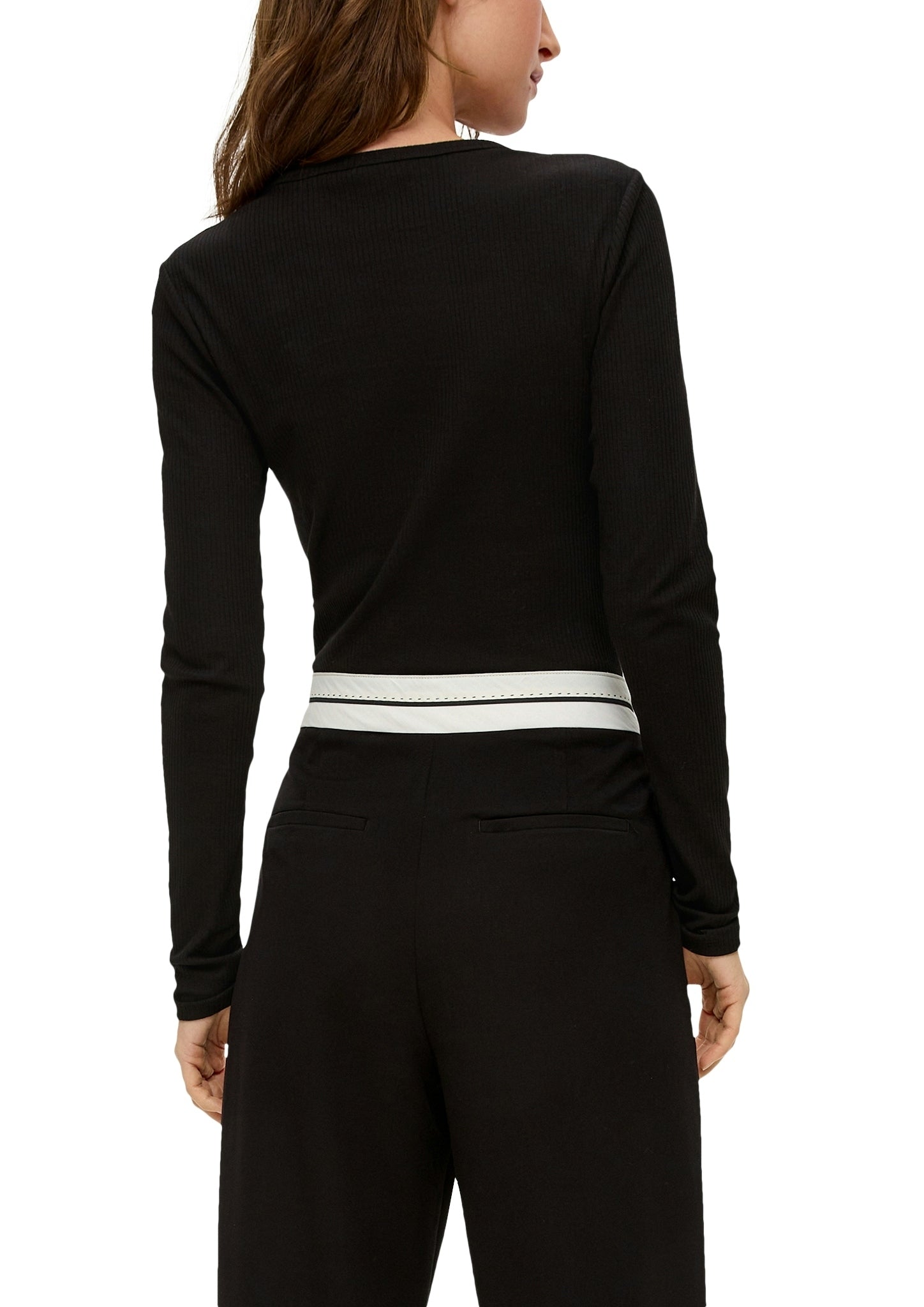QS by S.Oliver Damen T-Shirts Grey/Black