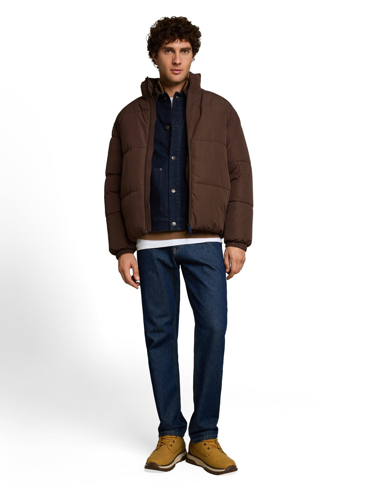 Tom Tailor denim Herren Jacken Cool Dark Brown
