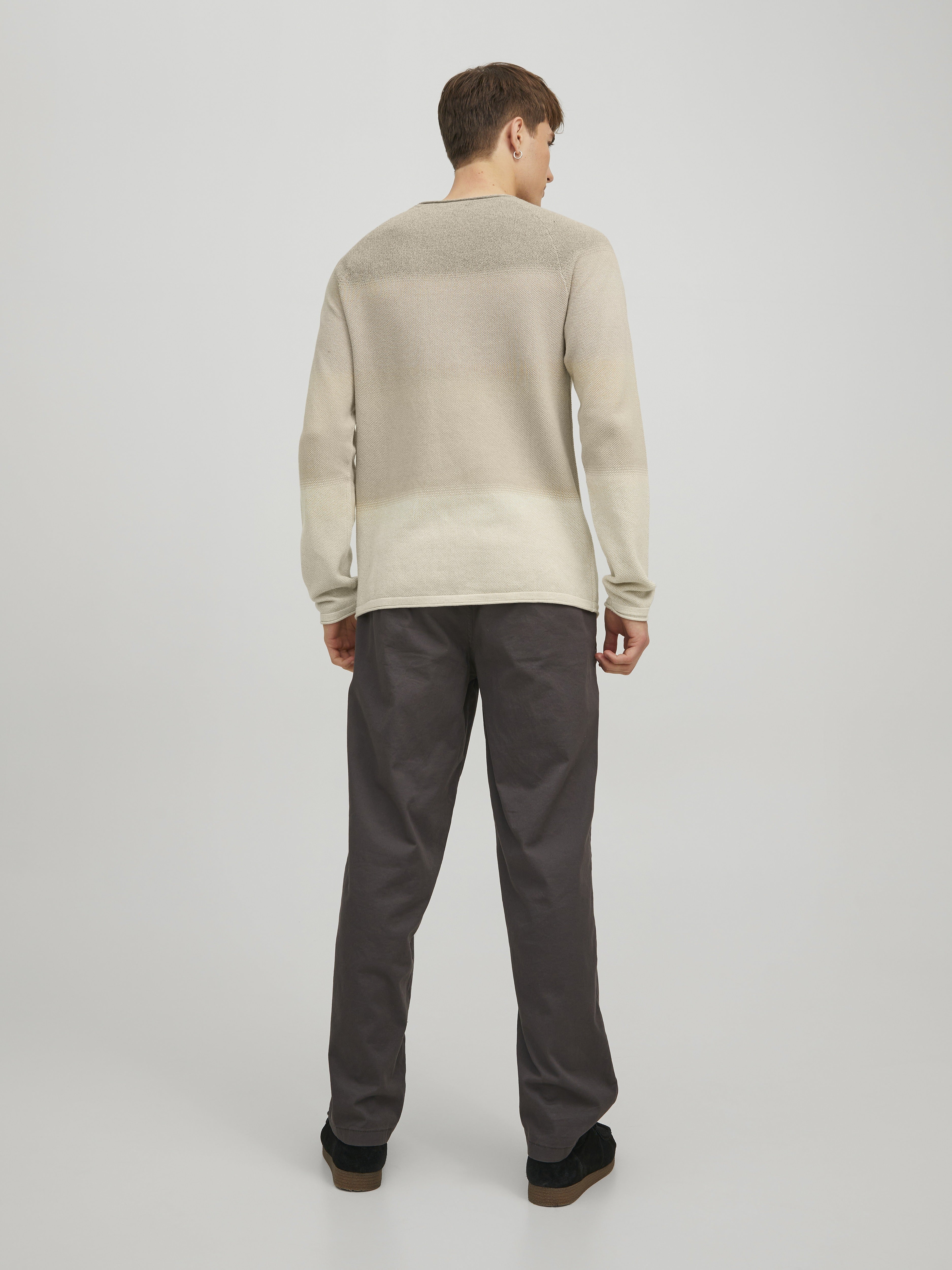 Jack & Jones Herren Pullover Oatmeal/Gradien