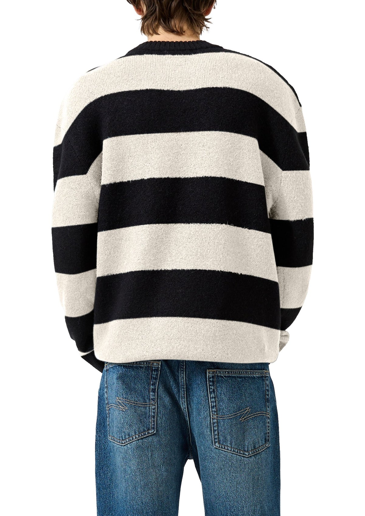 QS by S.Oliver Herren Pullover G Grey/Black
