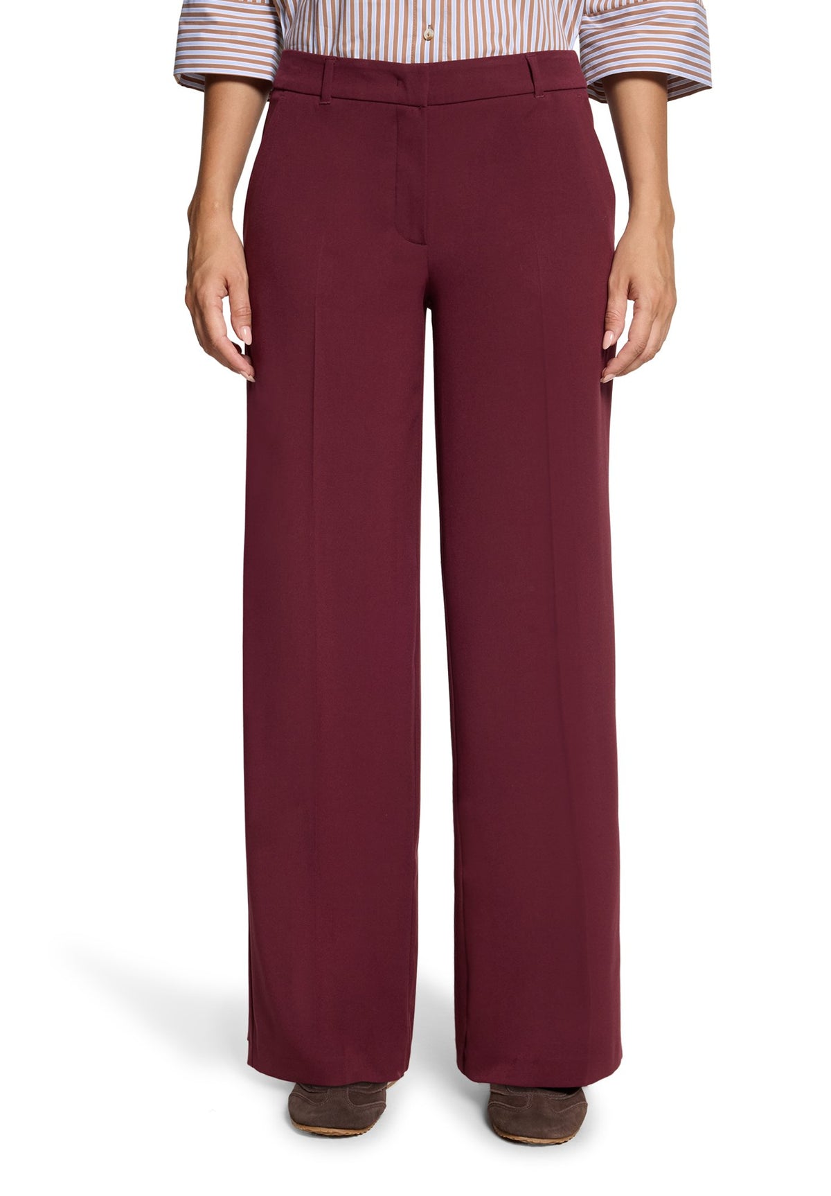 Betty & Co Damen Hosen Fall Burgundy