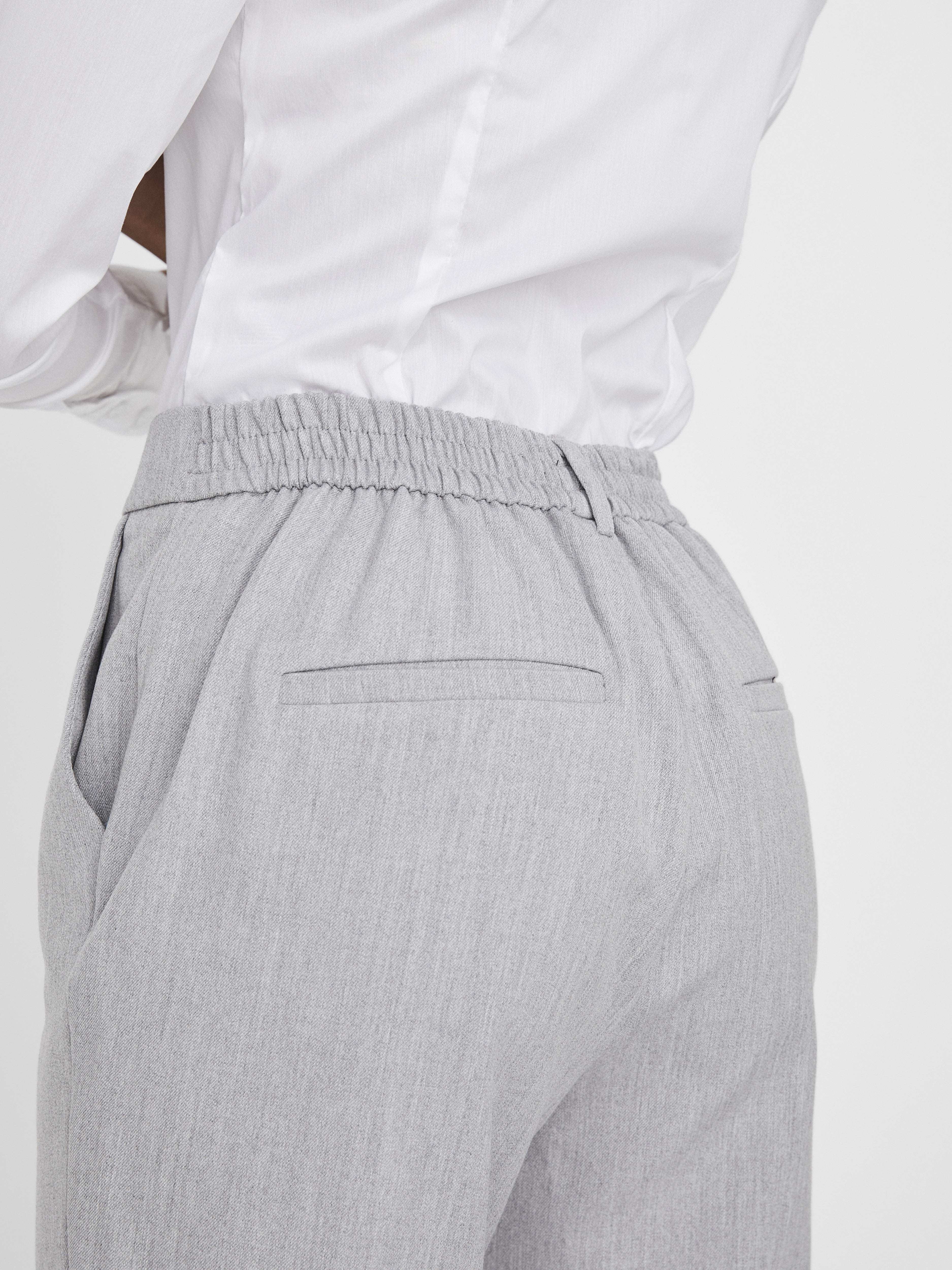 Vero Moda Damen Hosen Light Grey Mela
