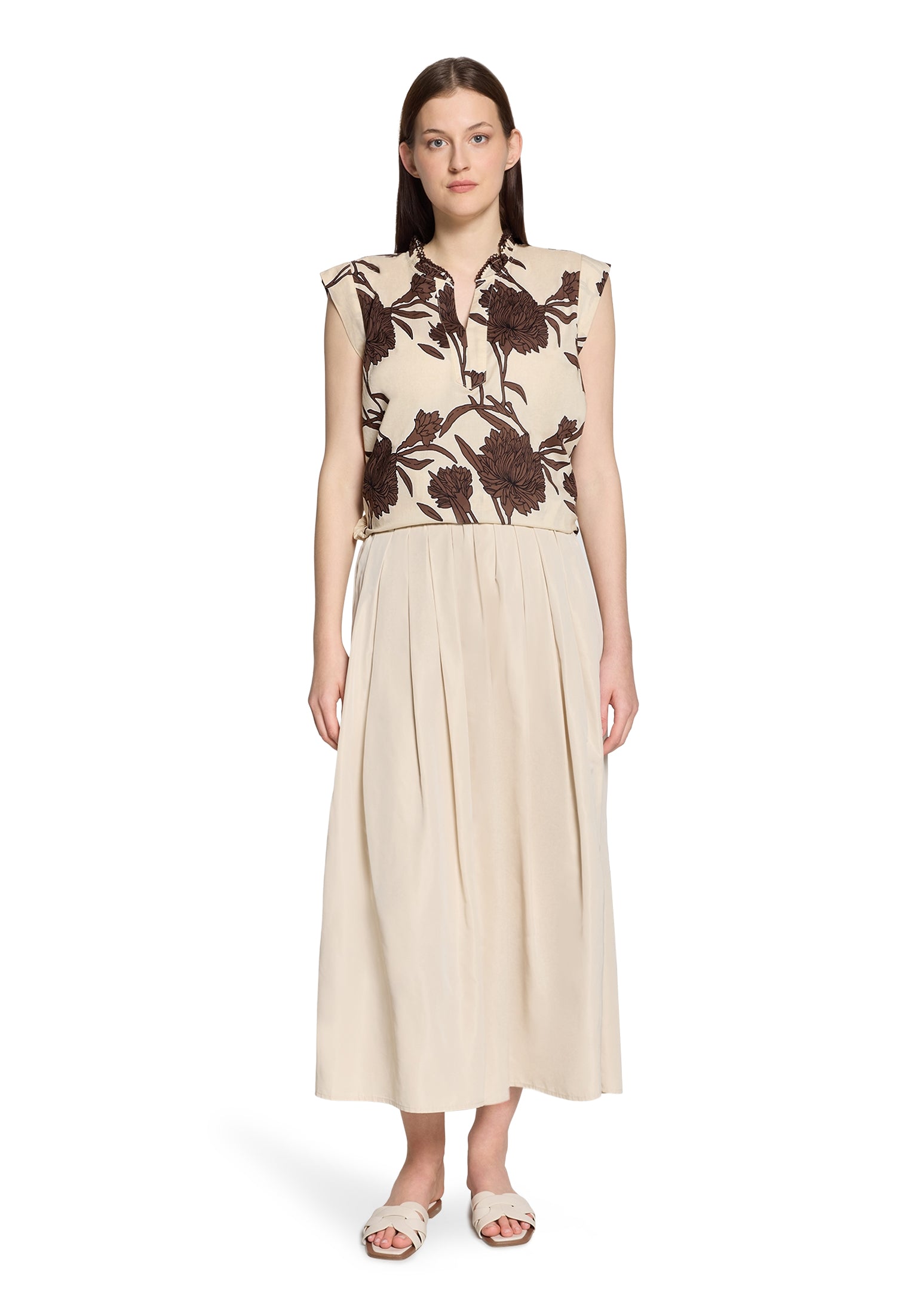 Cartoon Damen Blusen Beige/Brown