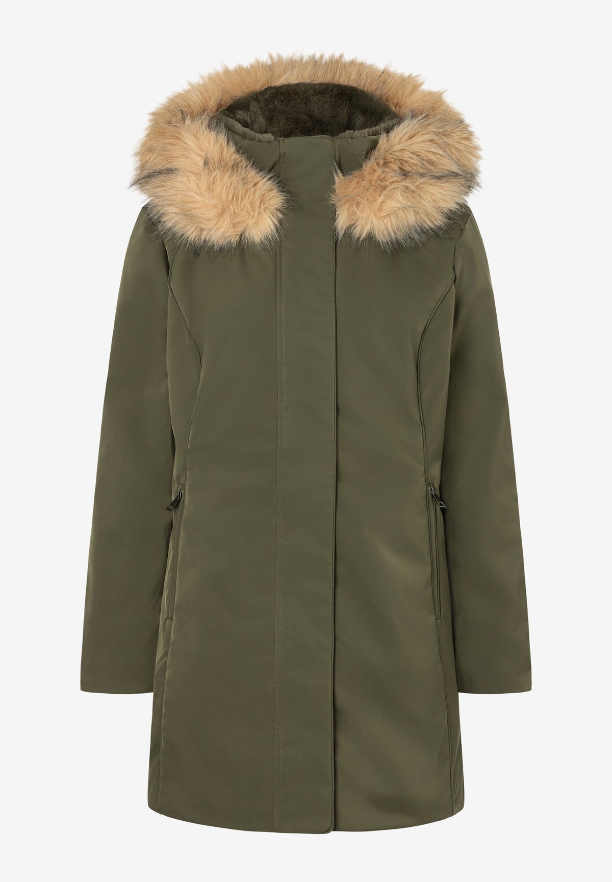 More & More Damen Mantel  Dark Olive