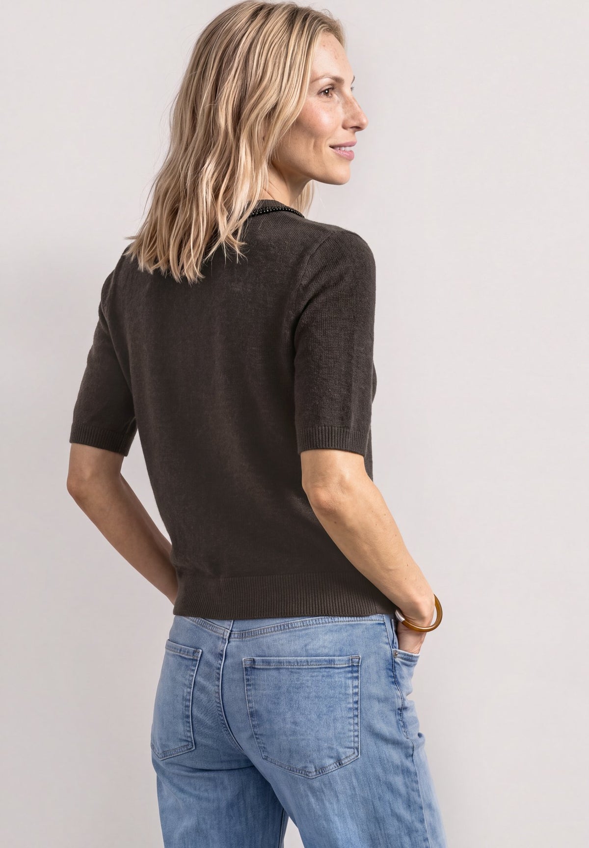 Street One Damen Pullover  Black Cof