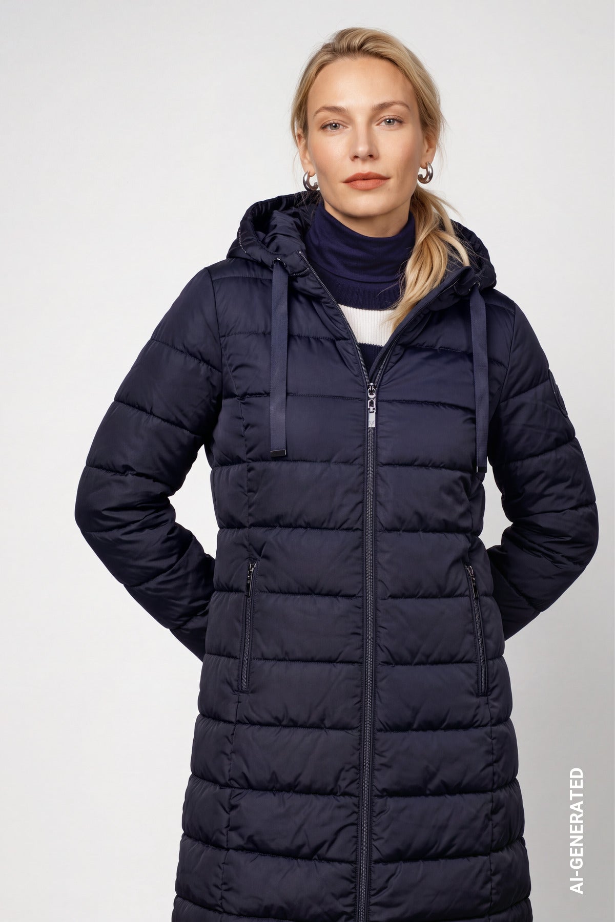 Monari Damen Mantel Dark Blue