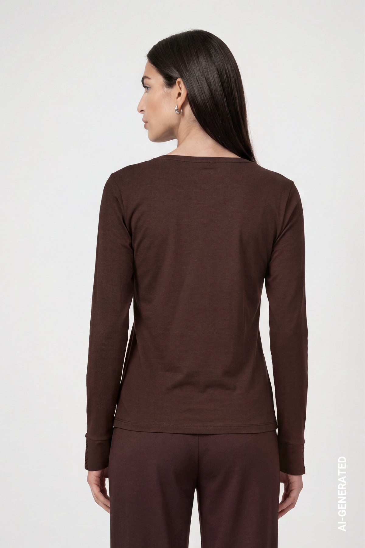 Monari Damen T-Shirts Black Coffe