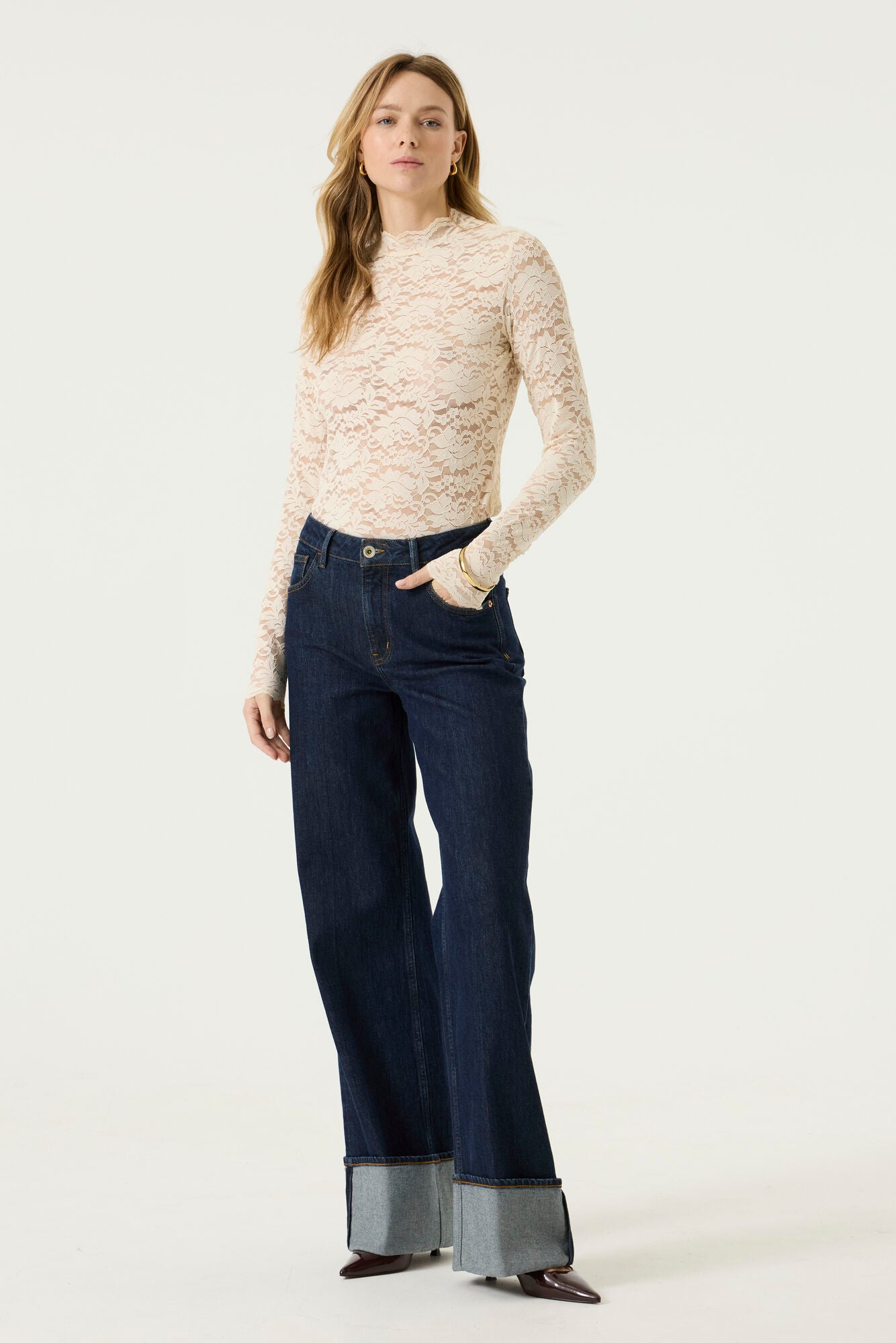Garcia Damen T-Shirts Whitecap